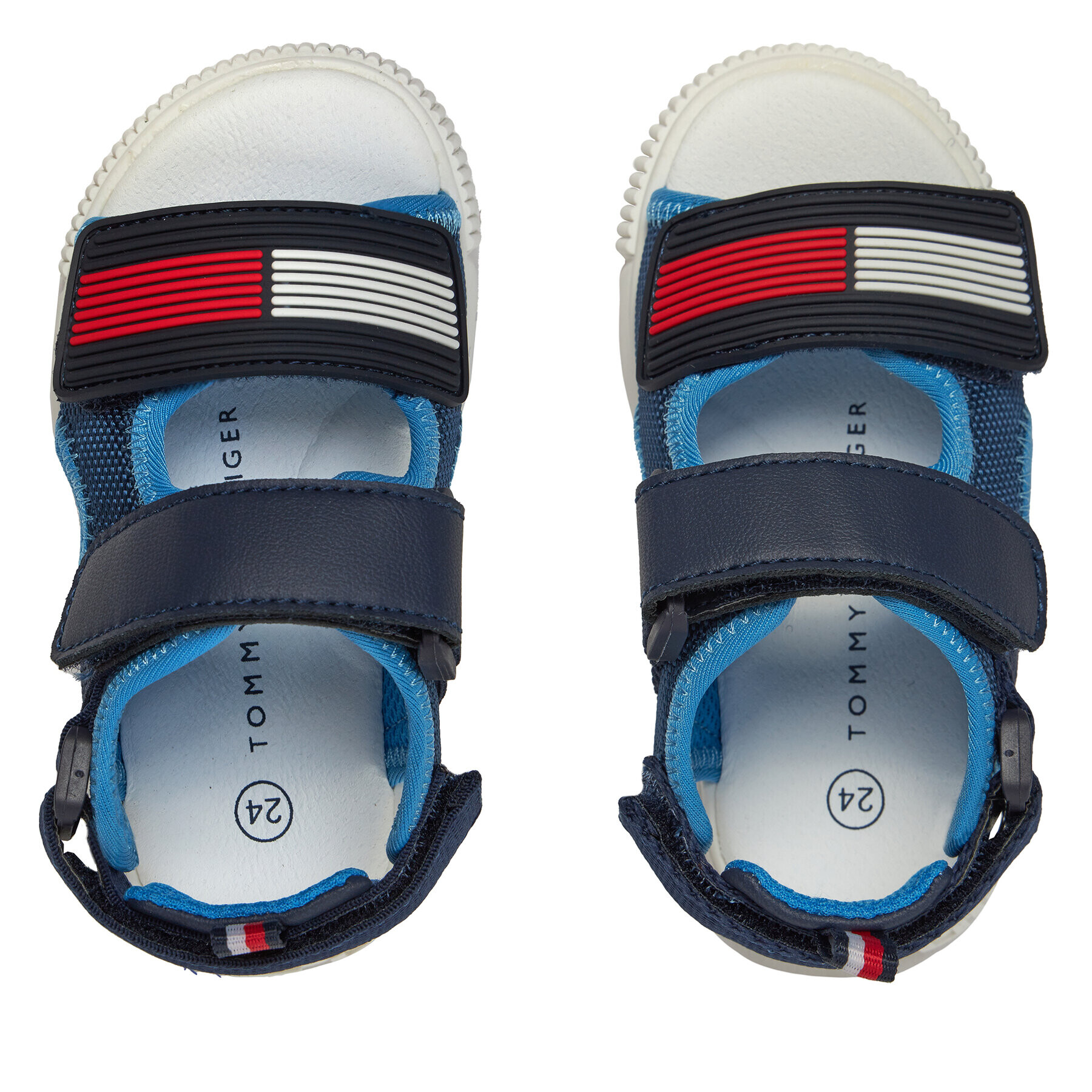 Tommy Hilfiger Sandale Velcro Sandal Blue T1B2-33420-1591 S Bleumarin - Pled.ro