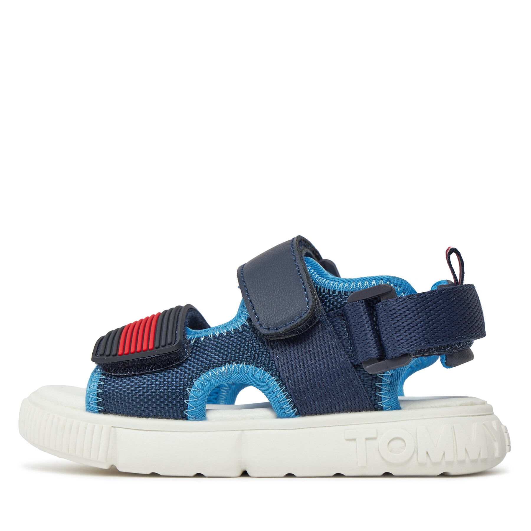 Tommy Hilfiger Sandale Velcro Sandal Blue T1B2-33420-1591 S Bleumarin - Pled.ro