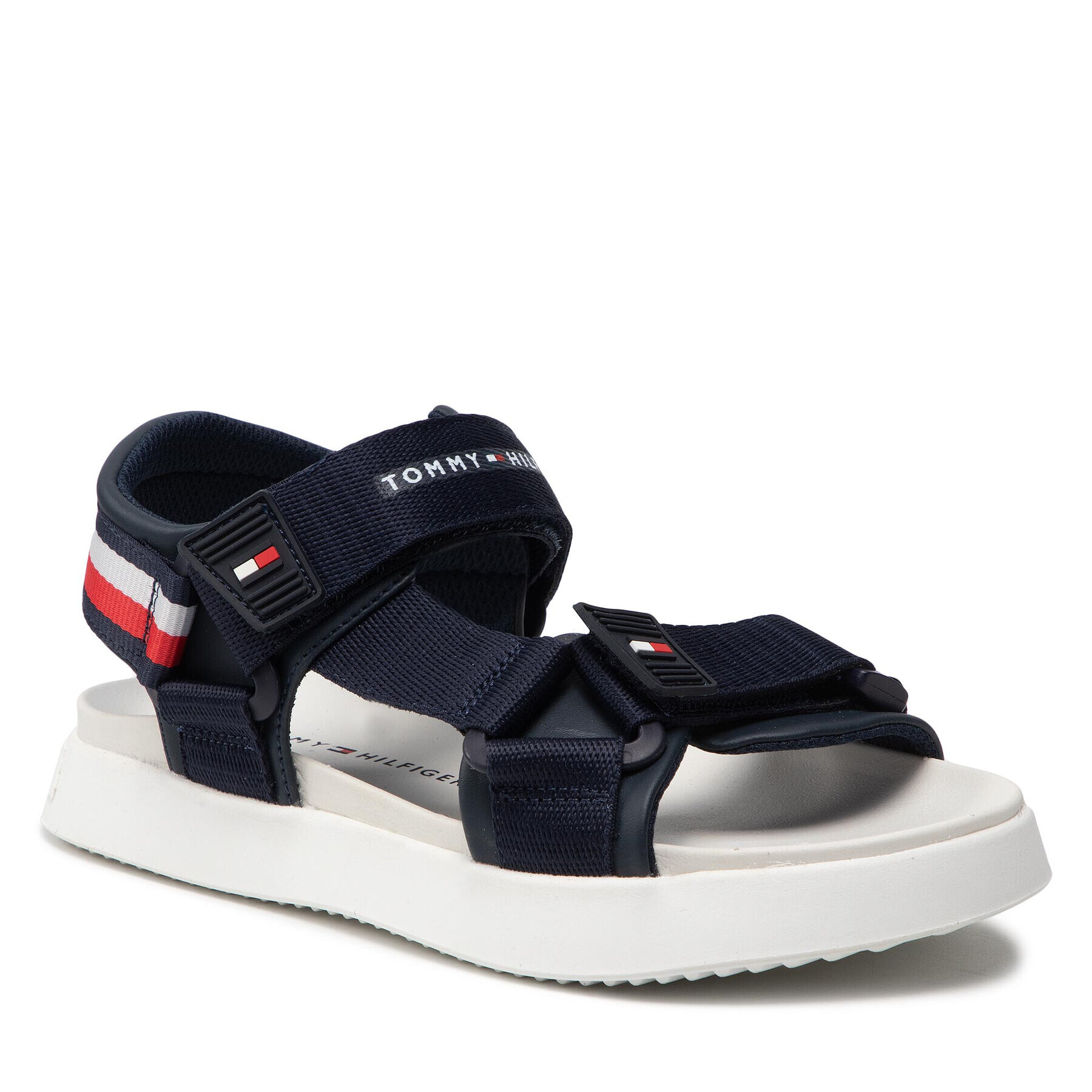 Tommy Hilfiger Sandale Velcro Sandal Blue T3B2-32256-0208 S Bleumarin - Pled.ro