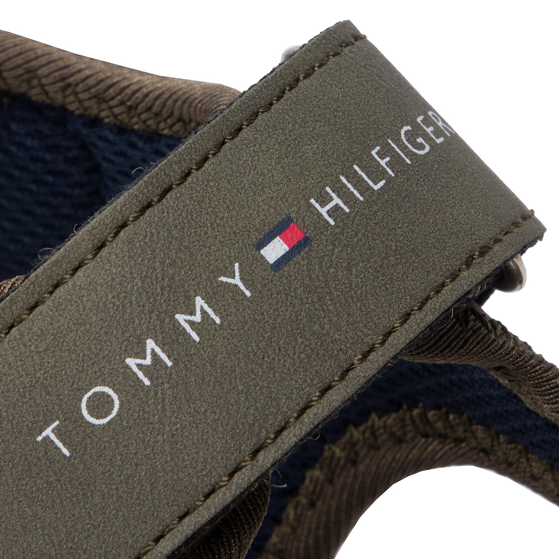 Tommy Hilfiger Sandale Velcro Sandal Military Green T1B2-32252-1357 S Verde - Pled.ro