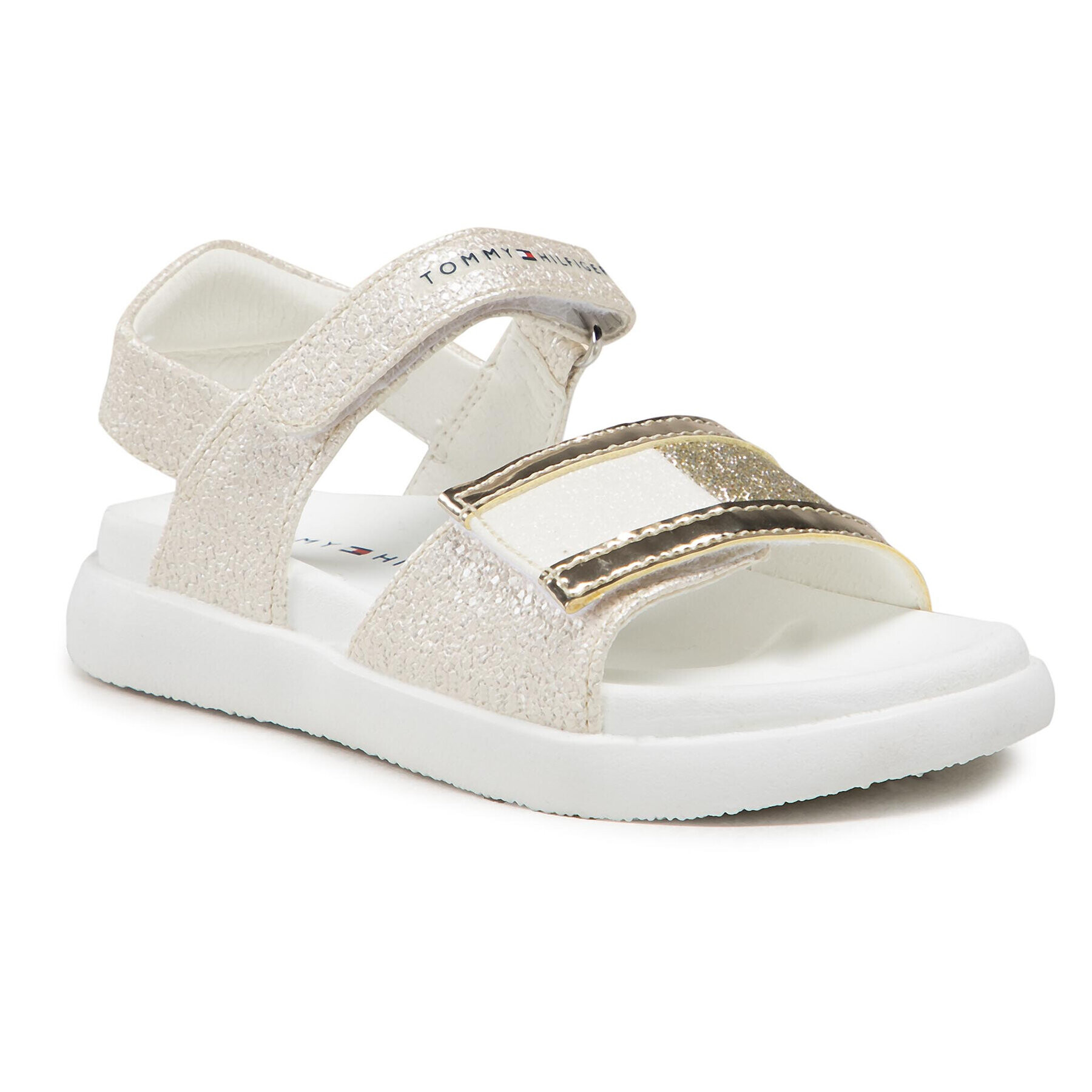 Tommy Hilfiger Sandale Velcro Sandal Platinum T1A2-31035-1160 S Auriu - Pled.ro