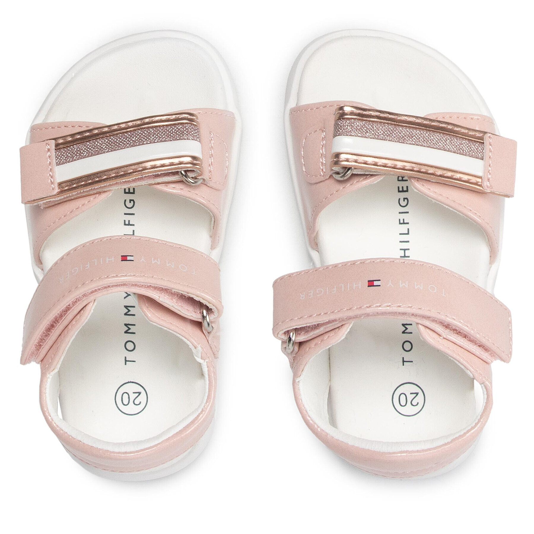 Tommy Hilfiger Sandale Velcro Sandal T1A2-32169-0710 M Roz - Pled.ro