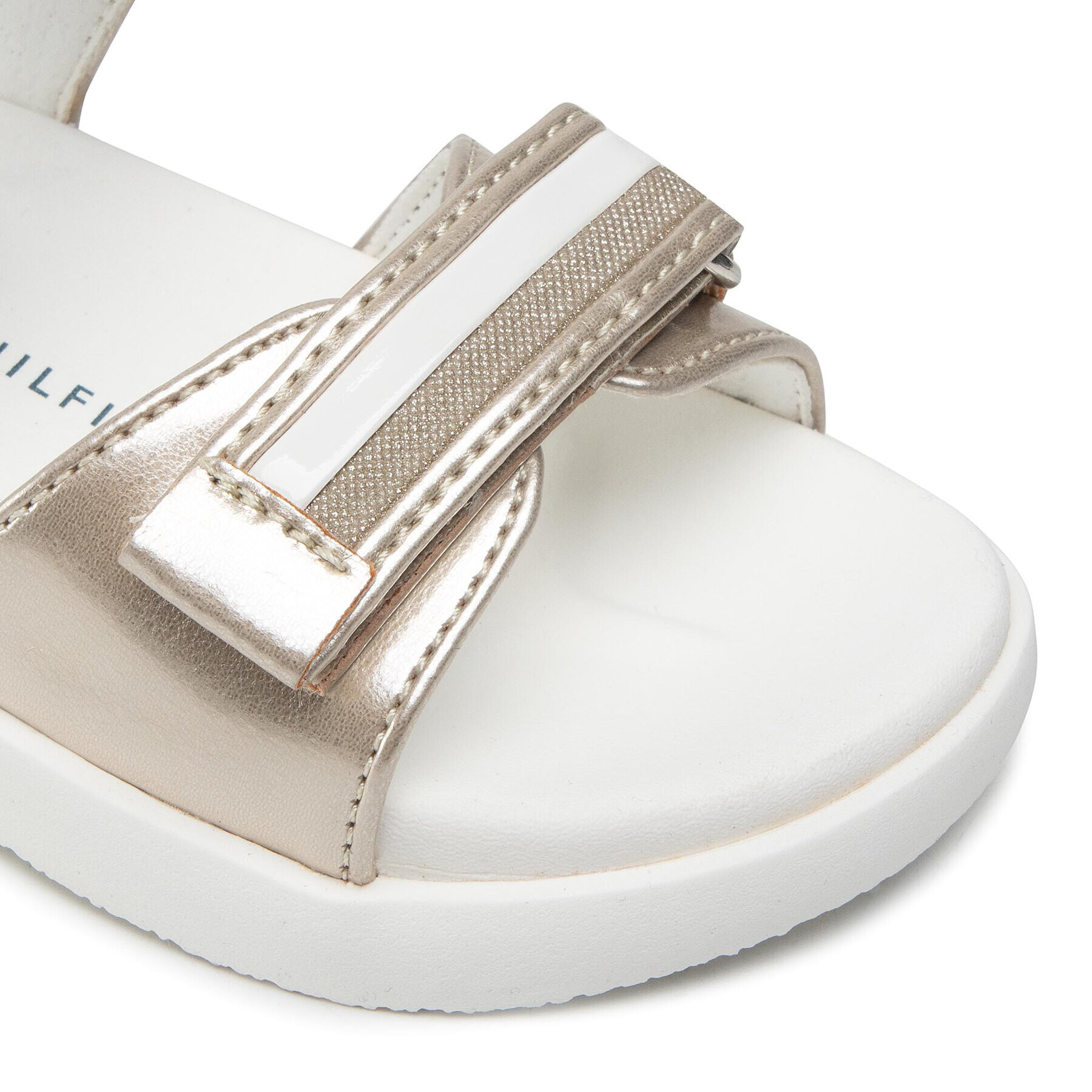 Tommy Hilfiger Sandale Velcro Sandal T1A2-32170-1356 S Auriu - Pled.ro