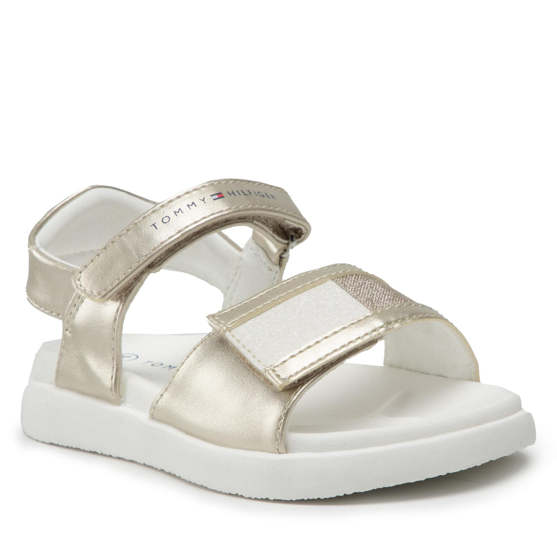 Tommy Hilfiger Sandale Velcro Sandal T1A2-32172-1160 S Auriu - Pled.ro