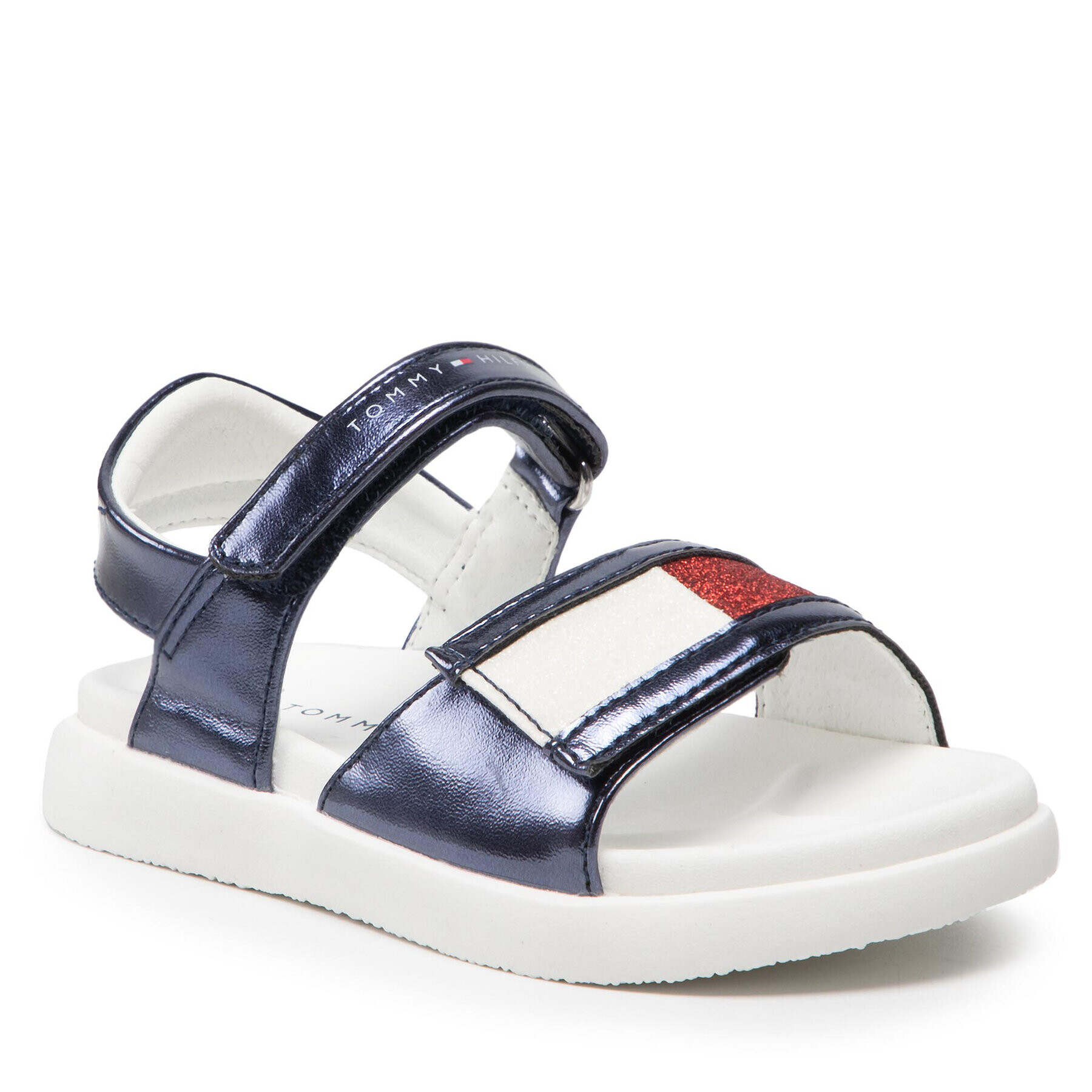 Tommy Hilfiger Sandale Velcro Sandal T1A2-32172-1160 S Bleumarin - Pled.ro