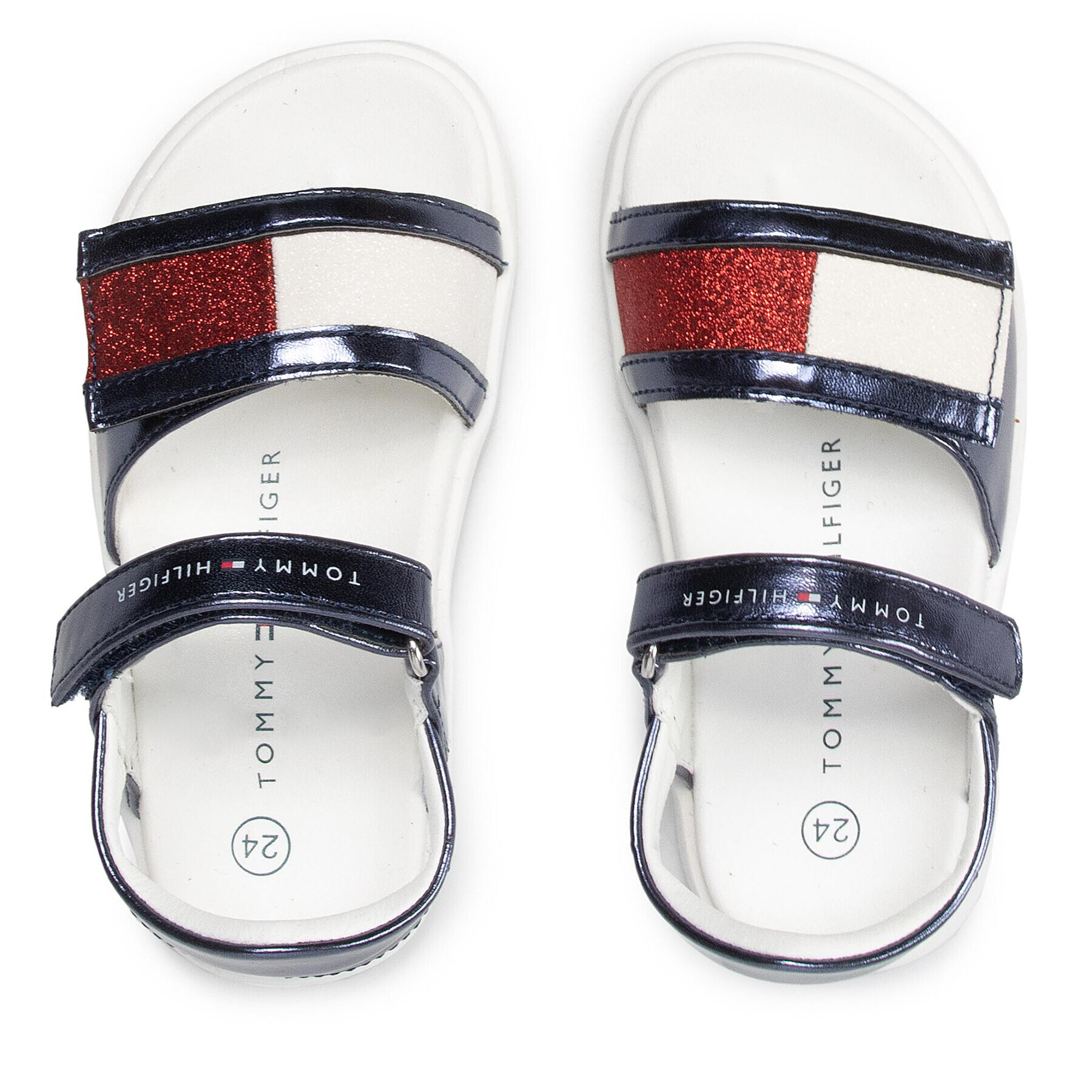 Tommy Hilfiger Sandale Velcro Sandal T1A2-32172-1160 S Bleumarin - Pled.ro