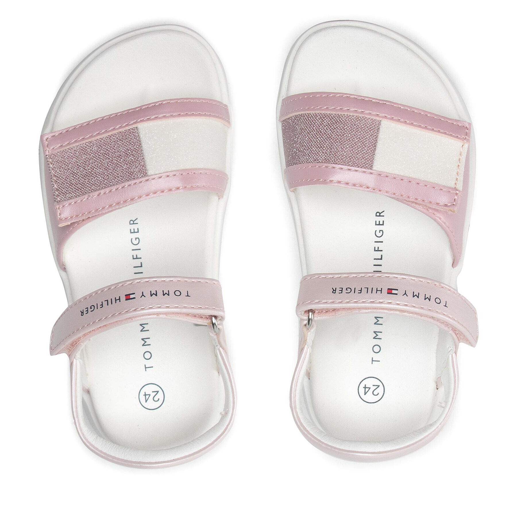 Tommy Hilfiger Sandale Velcro Sandal T1A2-32172-1160 S Roz - Pled.ro