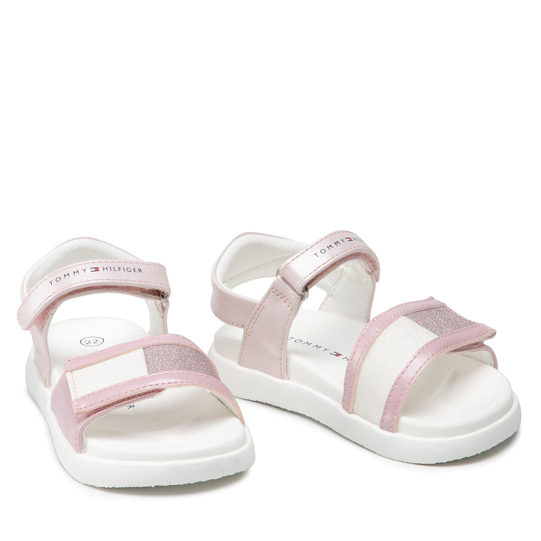 Tommy Hilfiger Sandale Velcro Sandal T1A2-32172-1160 S Roz - Pled.ro