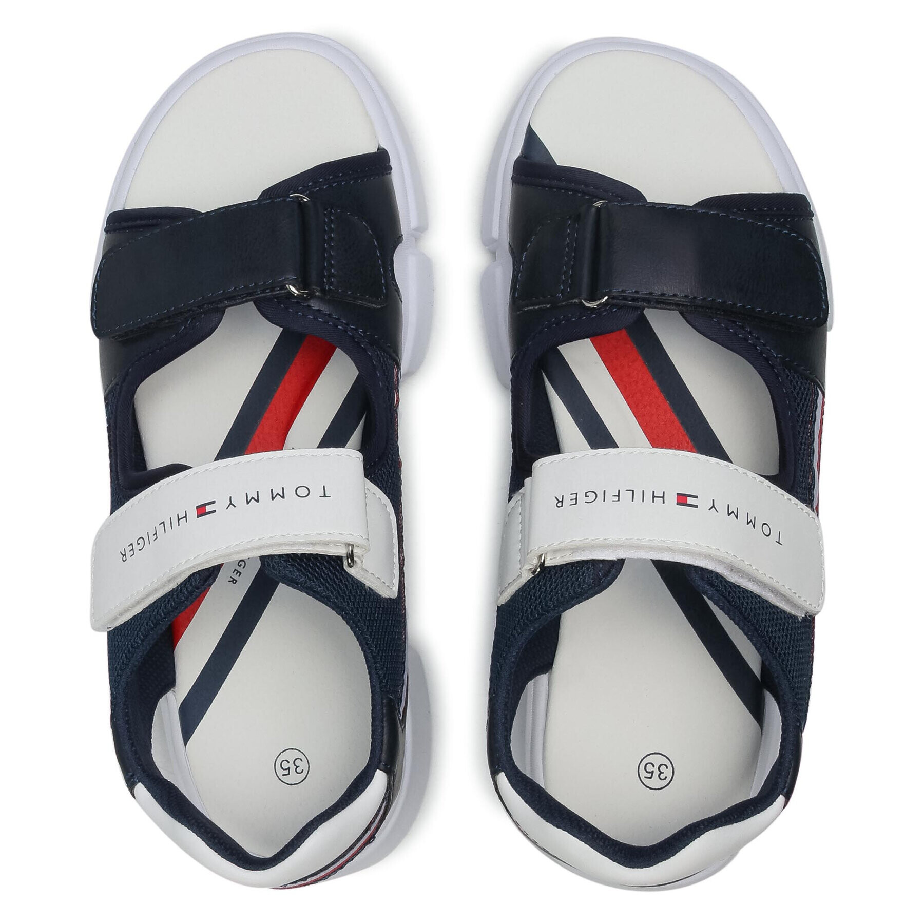 Tommy Hilfiger Sandale Velcro Sandal T1B2-31107-1176 S Bleumarin - Pled.ro