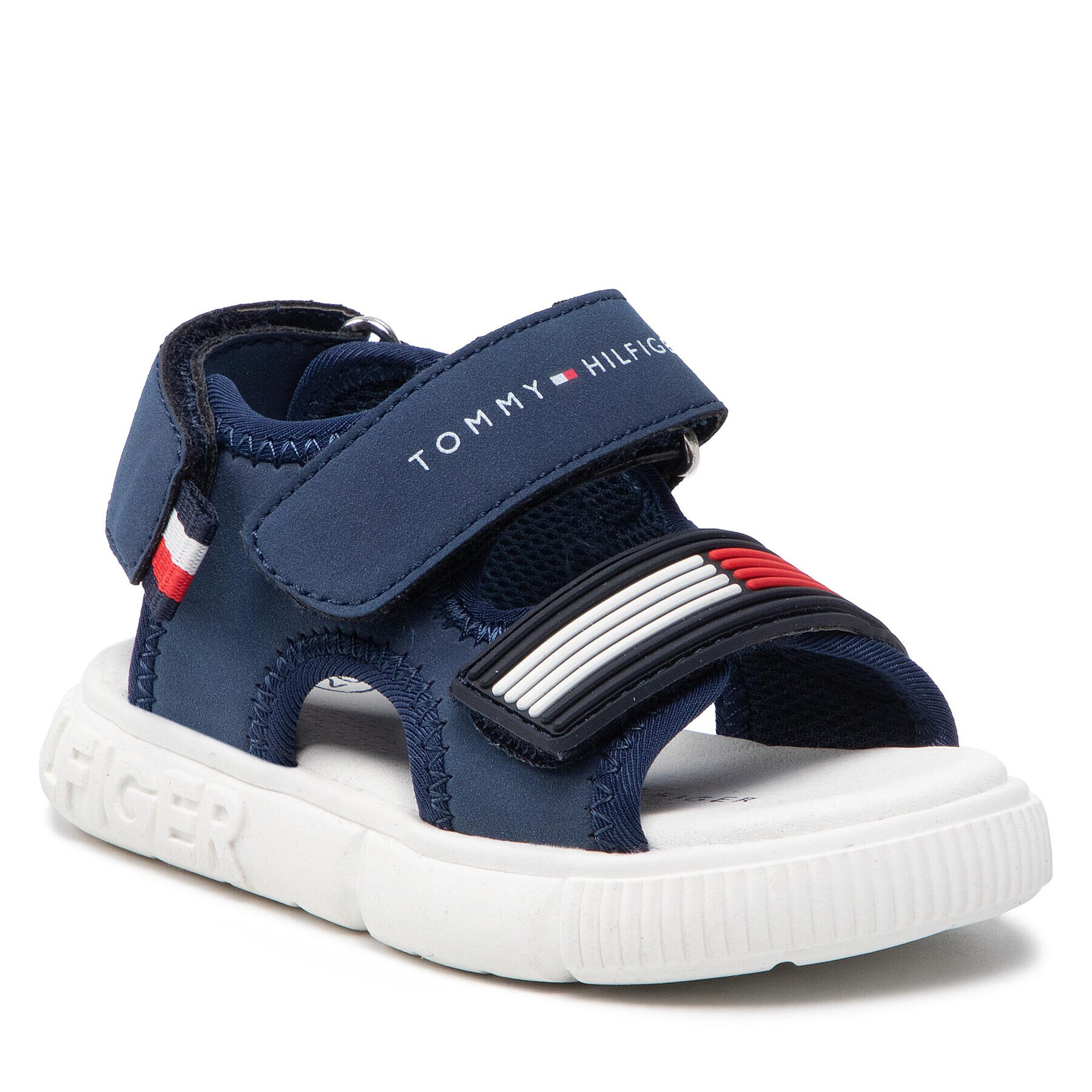 Tommy Hilfiger Sandale Velcro Sandal T1B2-32252-1357 M Bleumarin - Pled.ro