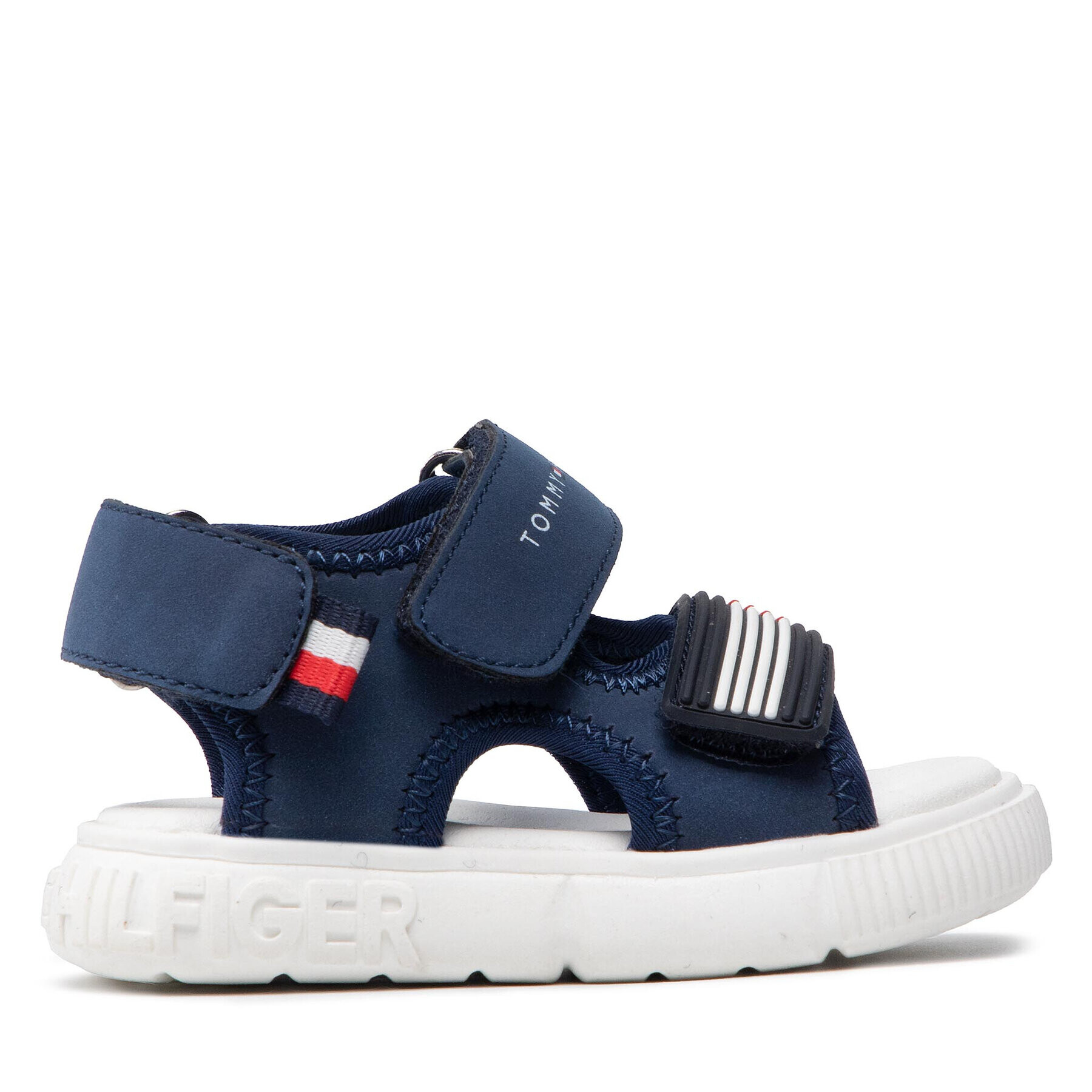 Tommy Hilfiger Sandale Velcro Sandal T1B2-32252-1357 M Bleumarin - Pled.ro