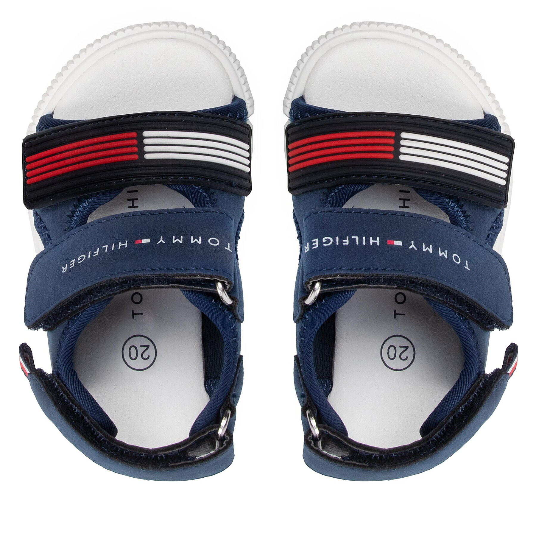 Tommy Hilfiger Sandale Velcro Sandal T1B2-32252-1357 M Bleumarin - Pled.ro