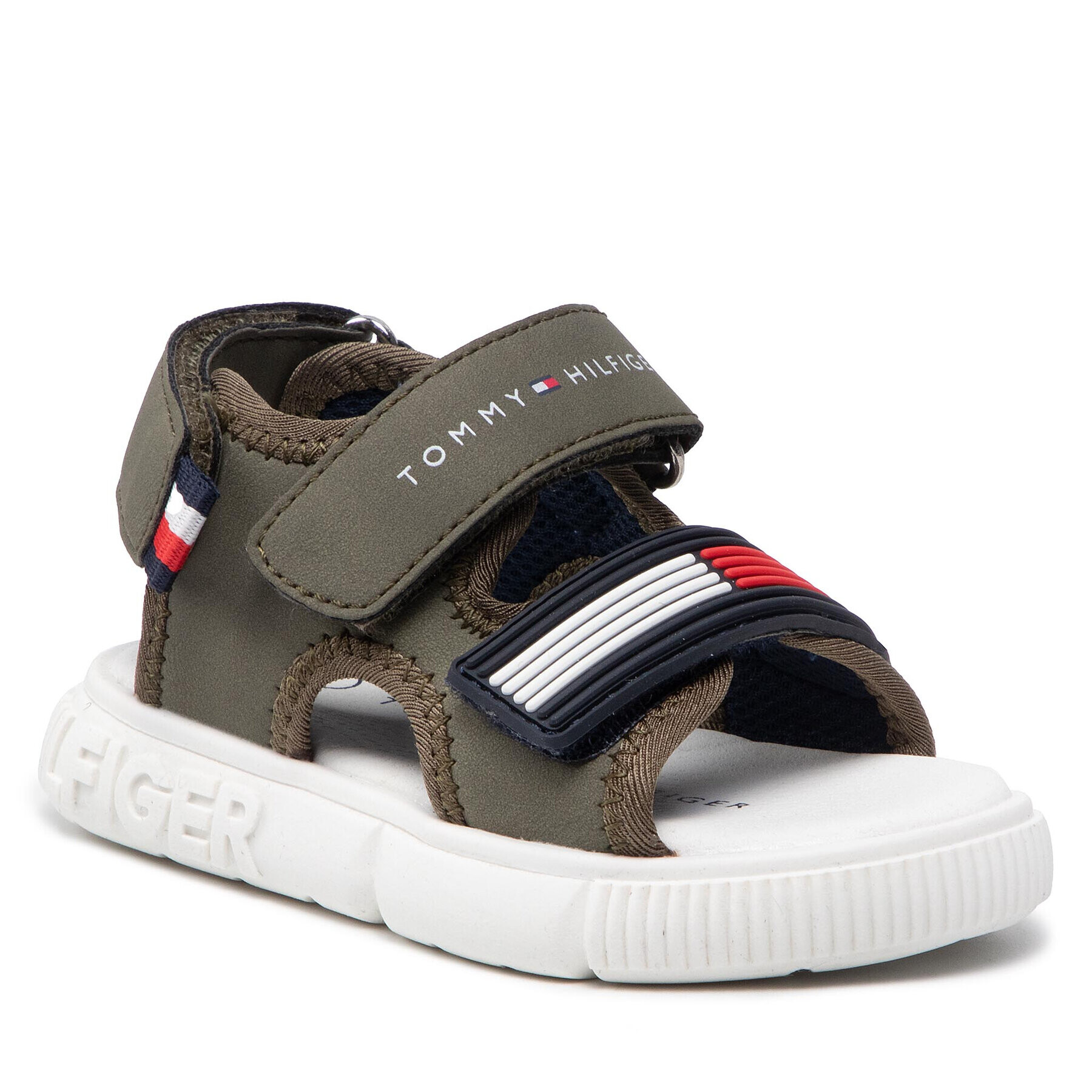 Tommy Hilfiger Sandale Velcro Sandal T1B2-32252-1357 M Verde - Pled.ro