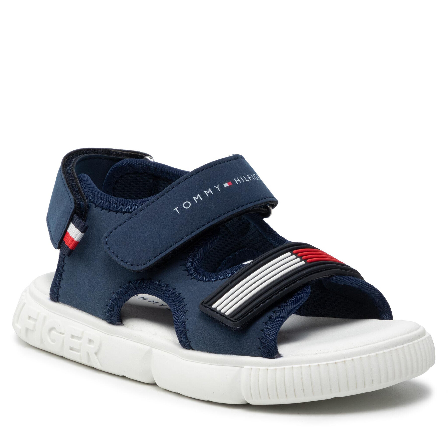 Tommy Hilfiger Sandale Velcro Sandal T1B2-32252-1357 S Bleumarin - Pled.ro