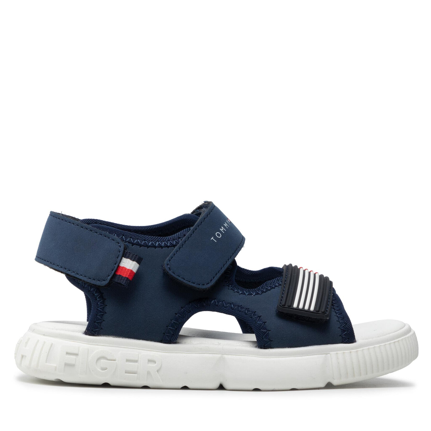 Tommy Hilfiger Sandale Velcro Sandal T1B2-32252-1357 S Bleumarin - Pled.ro