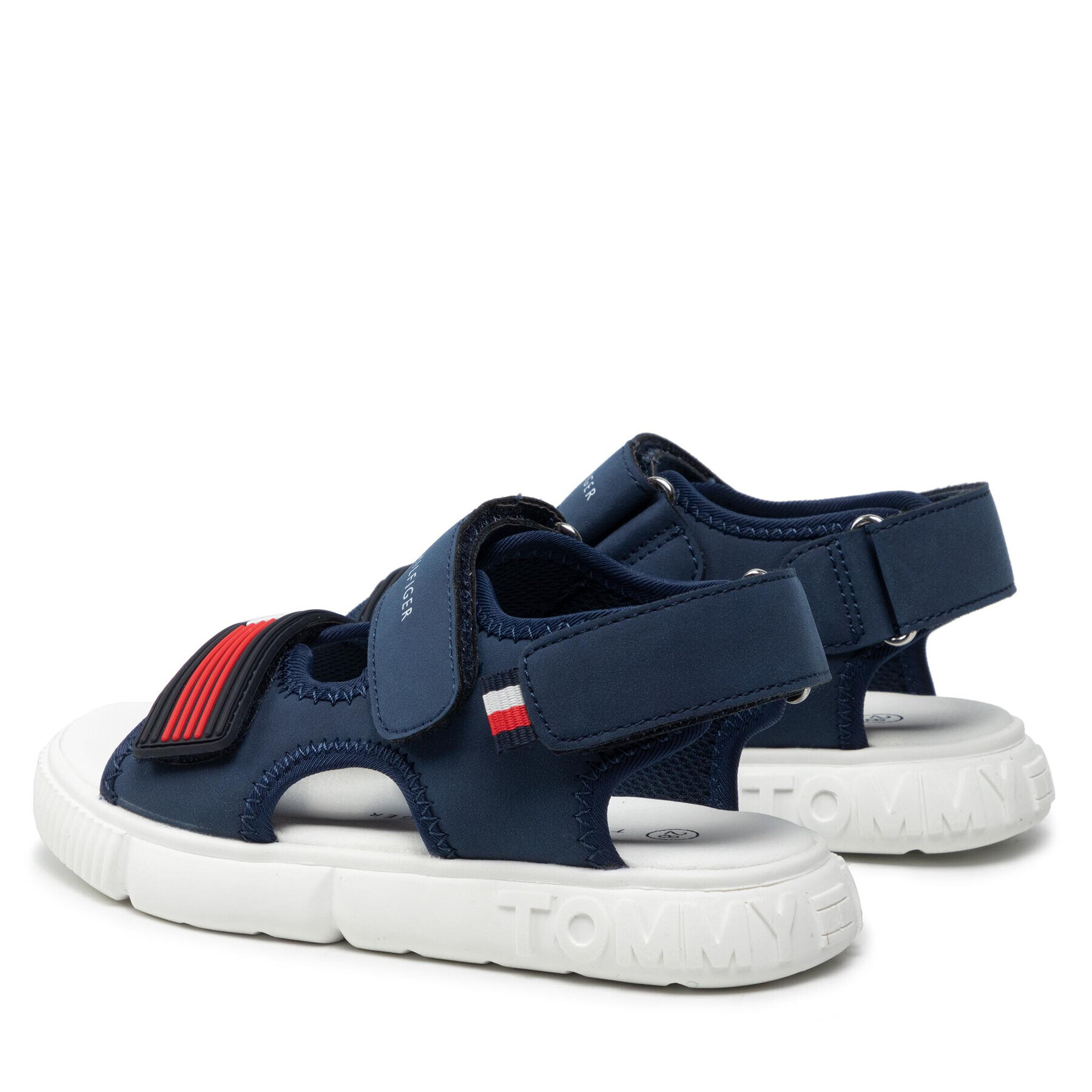 Tommy Hilfiger Sandale Velcro Sandal T1B2-32252-1357 S Bleumarin - Pled.ro