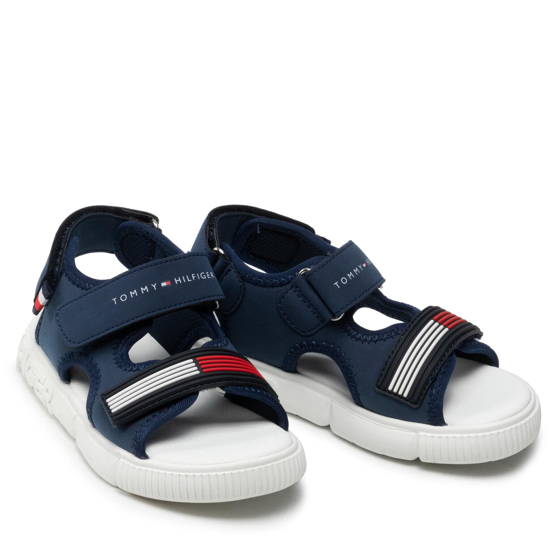 Tommy Hilfiger Sandale Velcro Sandal T1B2-32252-1357 S Bleumarin - Pled.ro