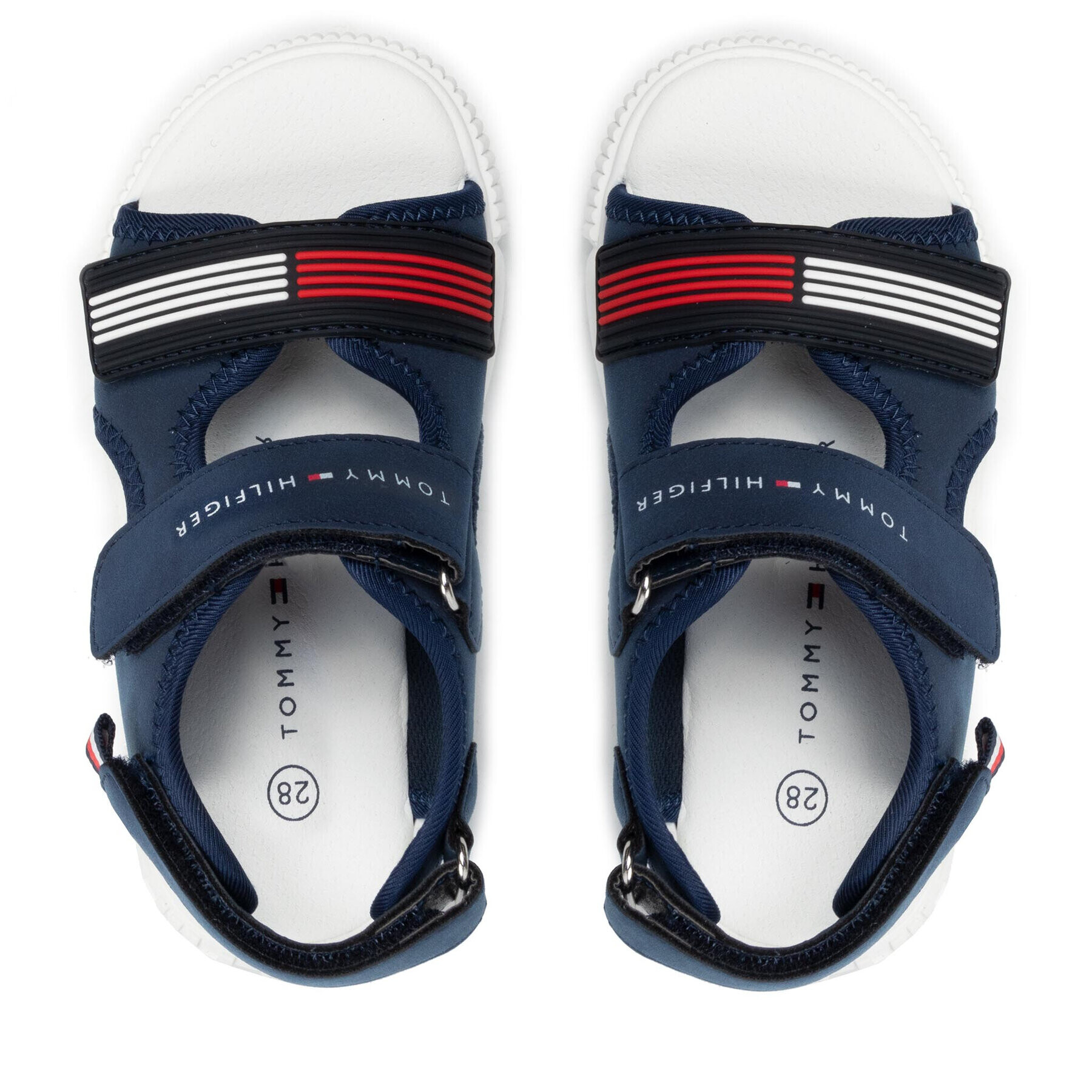 Tommy Hilfiger Sandale Velcro Sandal T1B2-32252-1357 S Bleumarin - Pled.ro