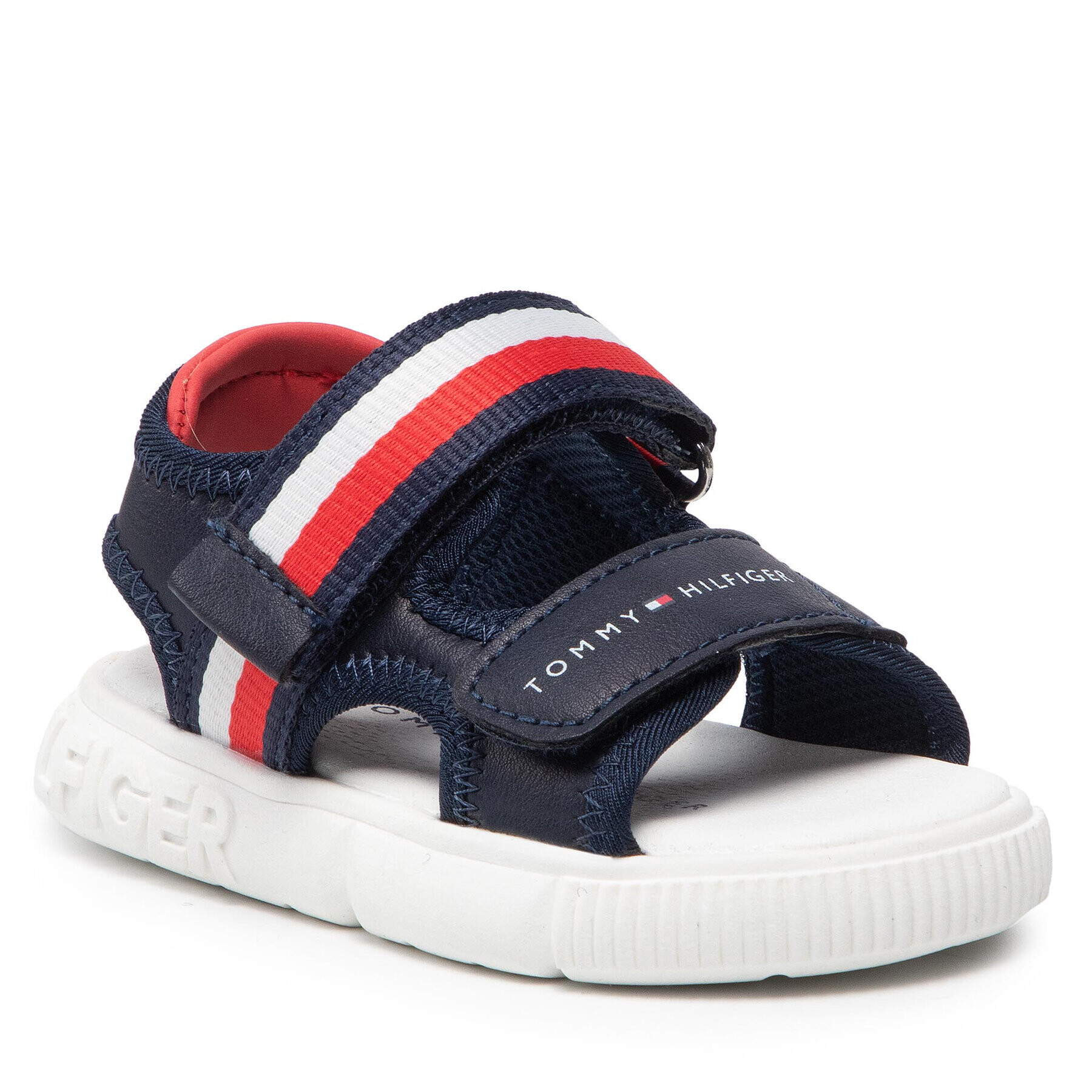 Tommy Hilfiger Sandale Velcro Sandal T1B2-32254-0621 M Bleumarin - Pled.ro