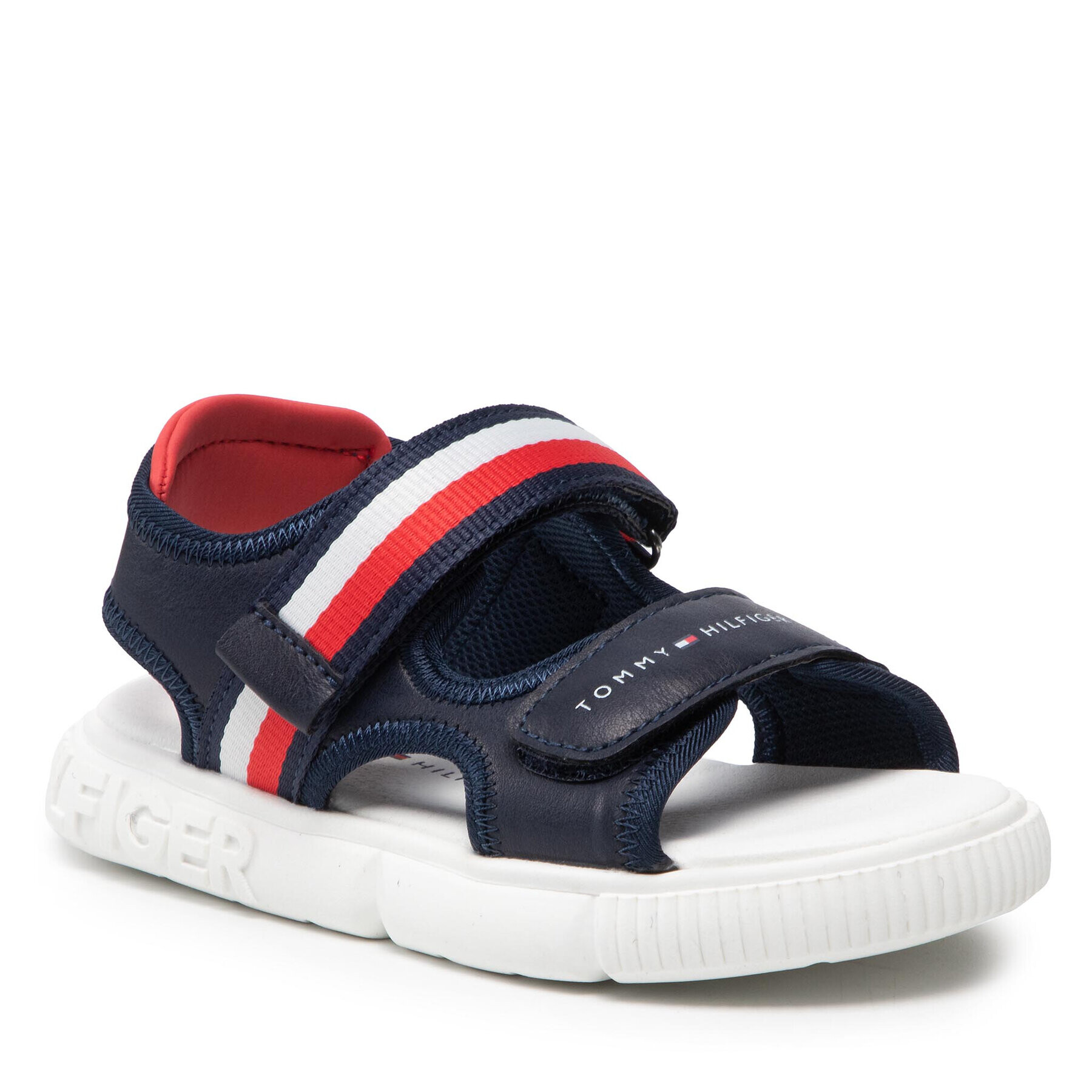 Tommy Hilfiger Sandale Velcro Sandal T1B2-32254-0621 S Bleumarin - Pled.ro