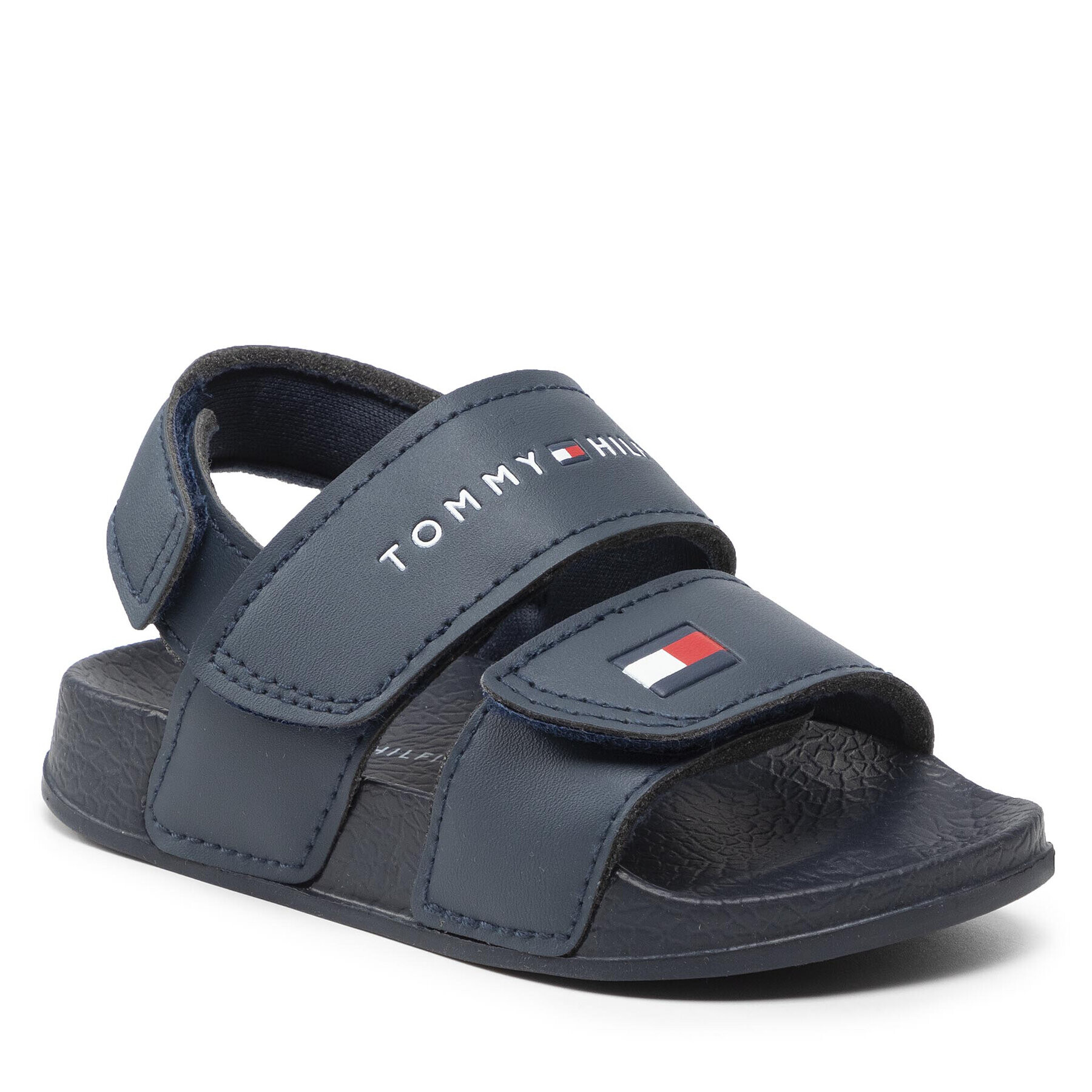 Tommy Hilfiger Sandale Velcro Sandal T1B2-32270-0193 Bleumarin - Pled.ro