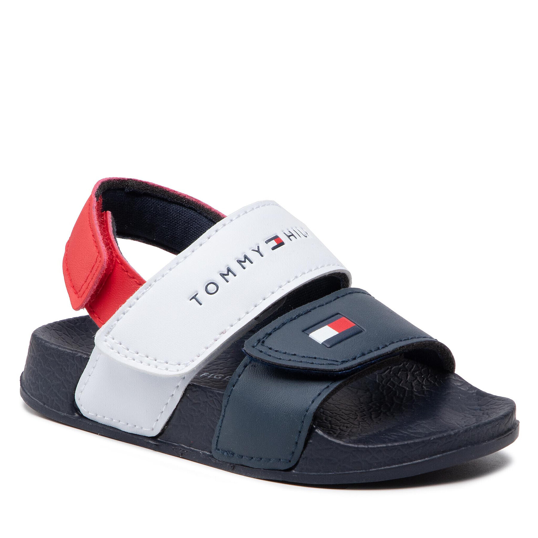 Tommy Hilfiger Sandale Velcro Sandal T1B2-32270-0193 Bleumarin - Pled.ro