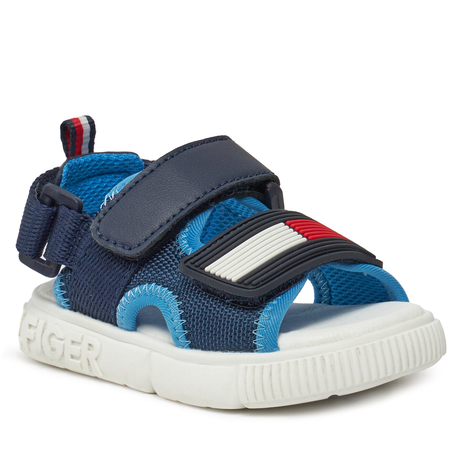 Tommy Hilfiger Sandale Velcro Sandal T1B2-33420-1591 M Bleumarin - Pled.ro