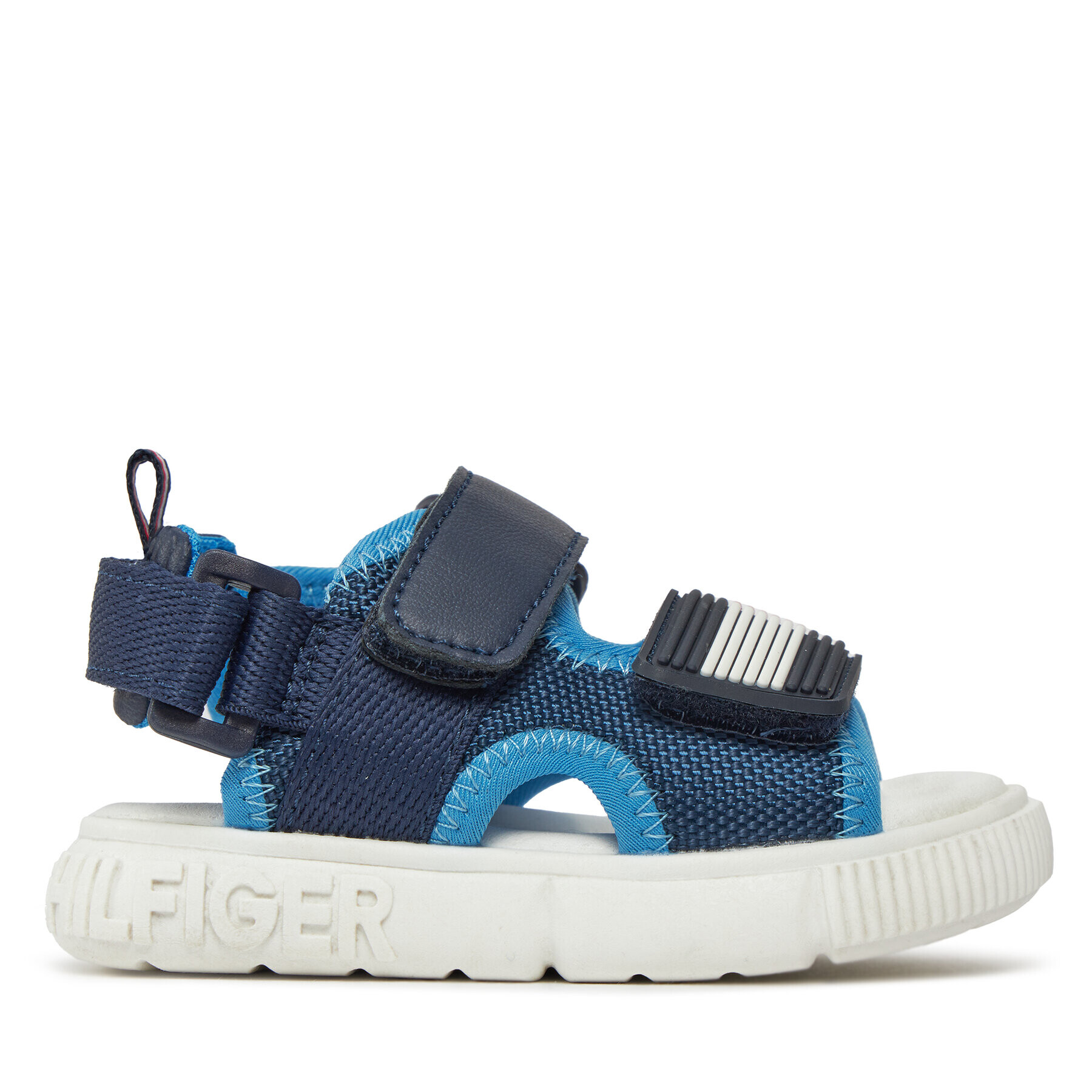 Tommy Hilfiger Sandale Velcro Sandal T1B2-33420-1591 M Bleumarin - Pled.ro