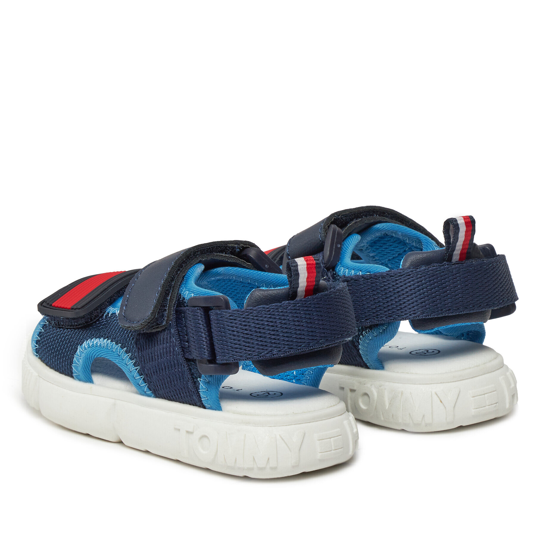 Tommy Hilfiger Sandale Velcro Sandal T1B2-33420-1591 M Bleumarin - Pled.ro