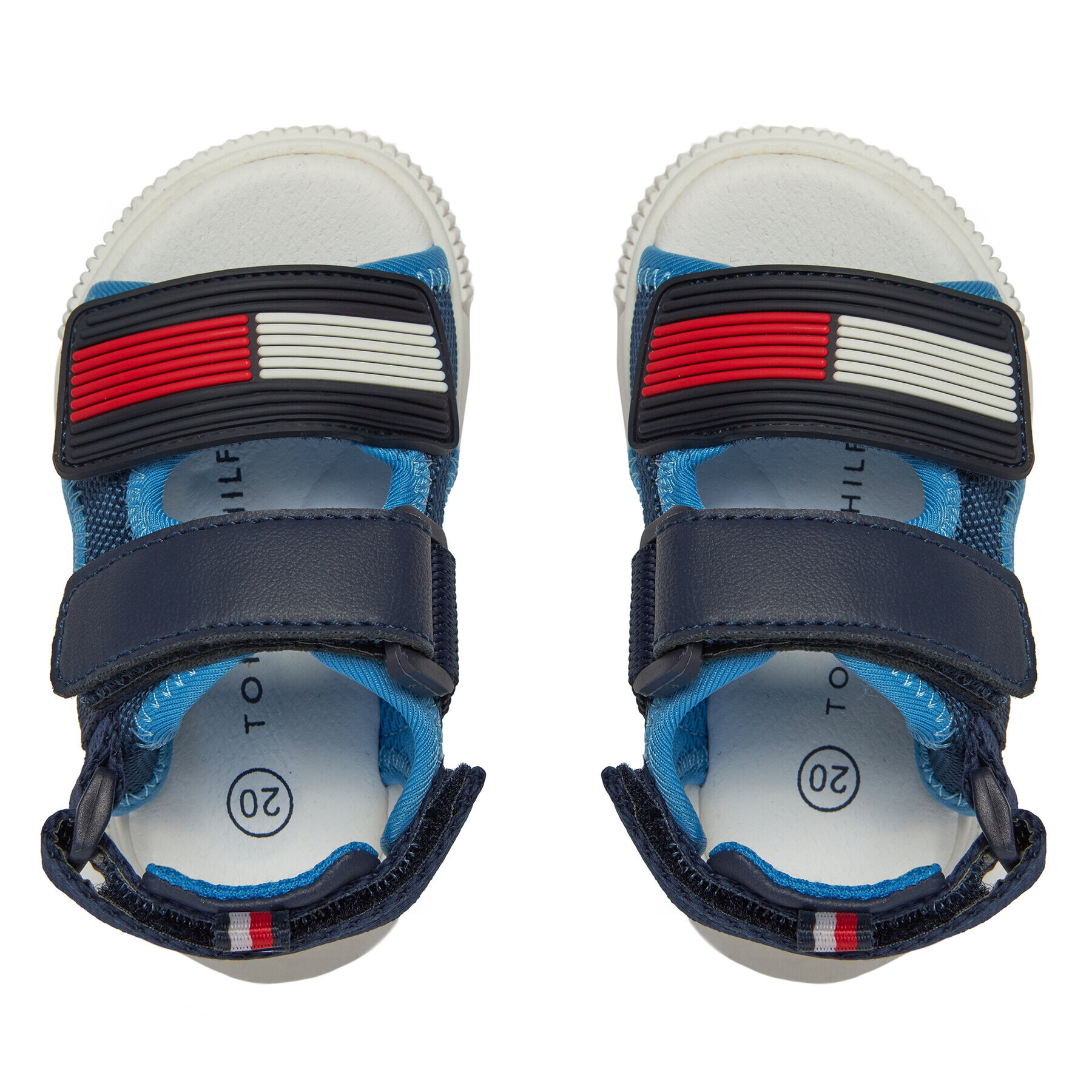 Tommy Hilfiger Sandale Velcro Sandal T1B2-33420-1591 M Bleumarin - Pled.ro