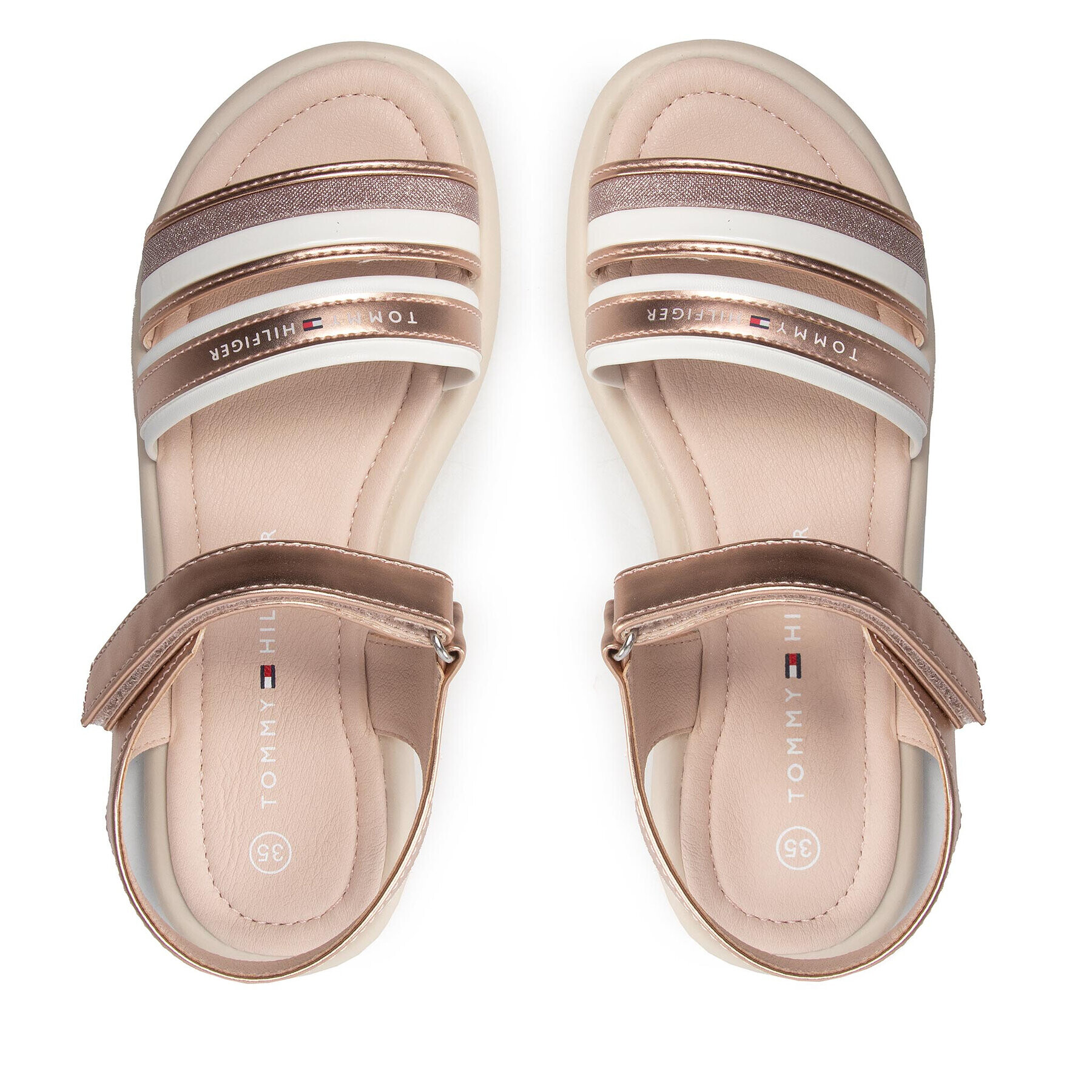 Tommy Hilfiger Sandale Velcro Sandal T3A2-32175-0572 Roz - Pled.ro