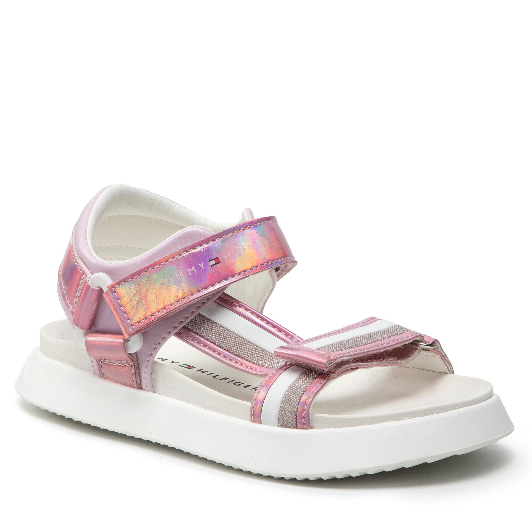 Tommy Hilfiger Sandale Velcro Sandal T3A2-32180-1382 M Roz - Pled.ro