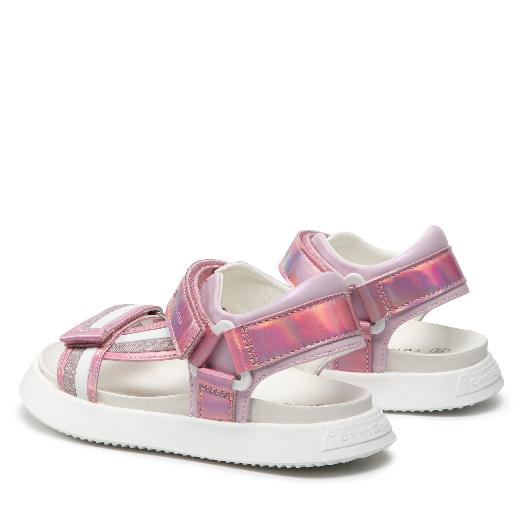 Tommy Hilfiger Sandale Velcro Sandal T3A2-32180-1382 M Roz - Pled.ro