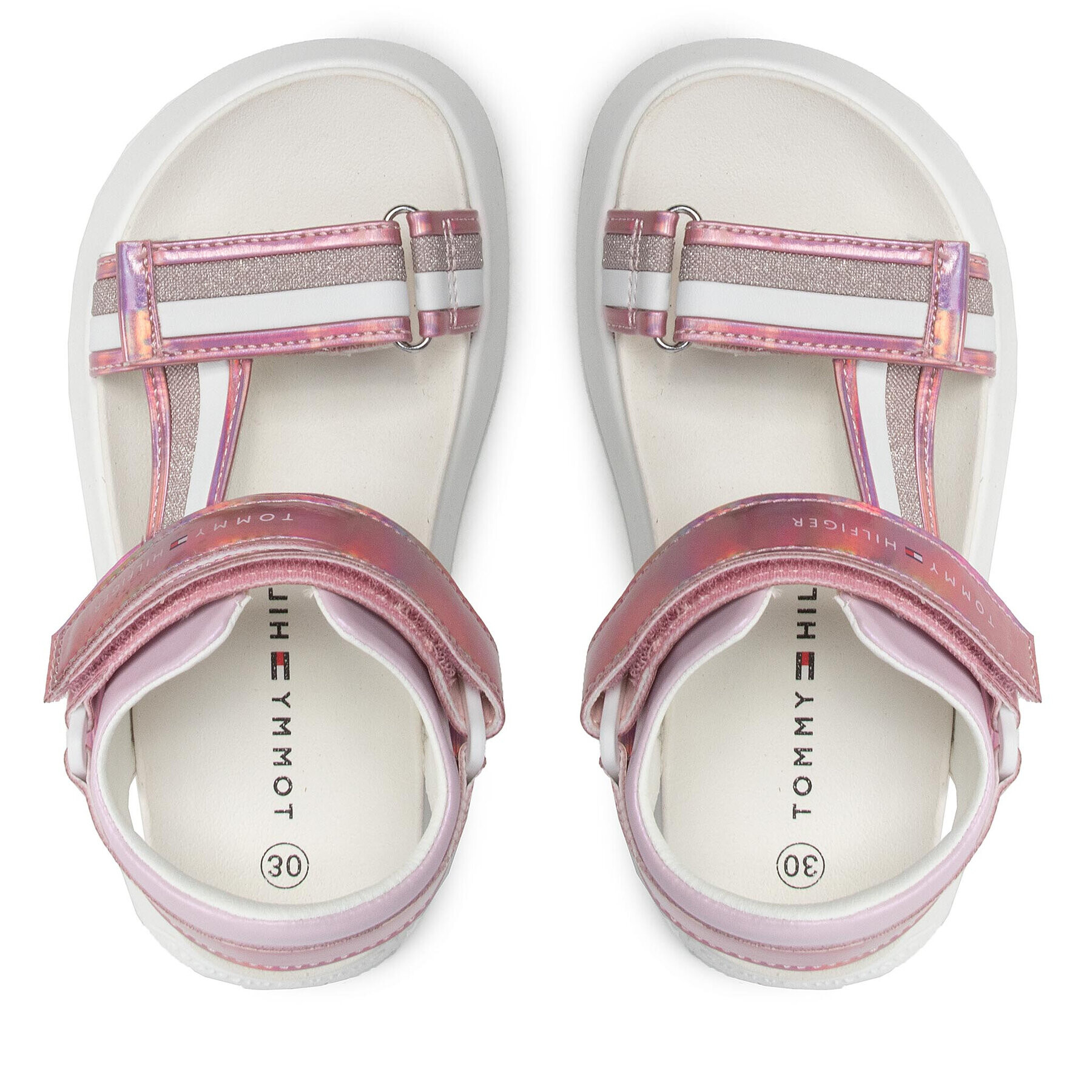 Tommy Hilfiger Sandale Velcro Sandal T3A2-32180-1382 M Roz - Pled.ro