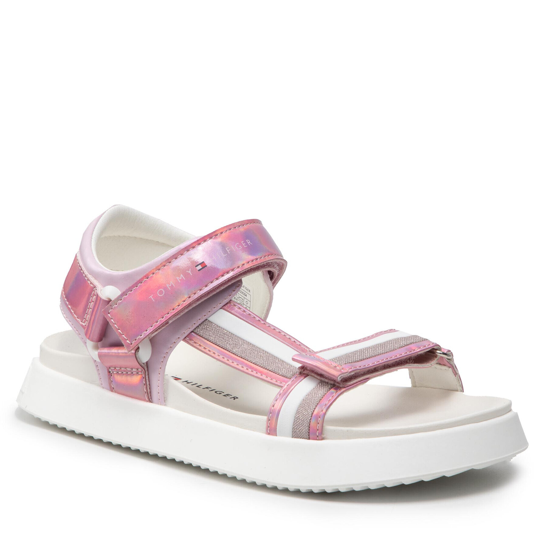 Tommy Hilfiger Sandale Velcro Sandal T3A2-32180-1382 S Roz - Pled.ro