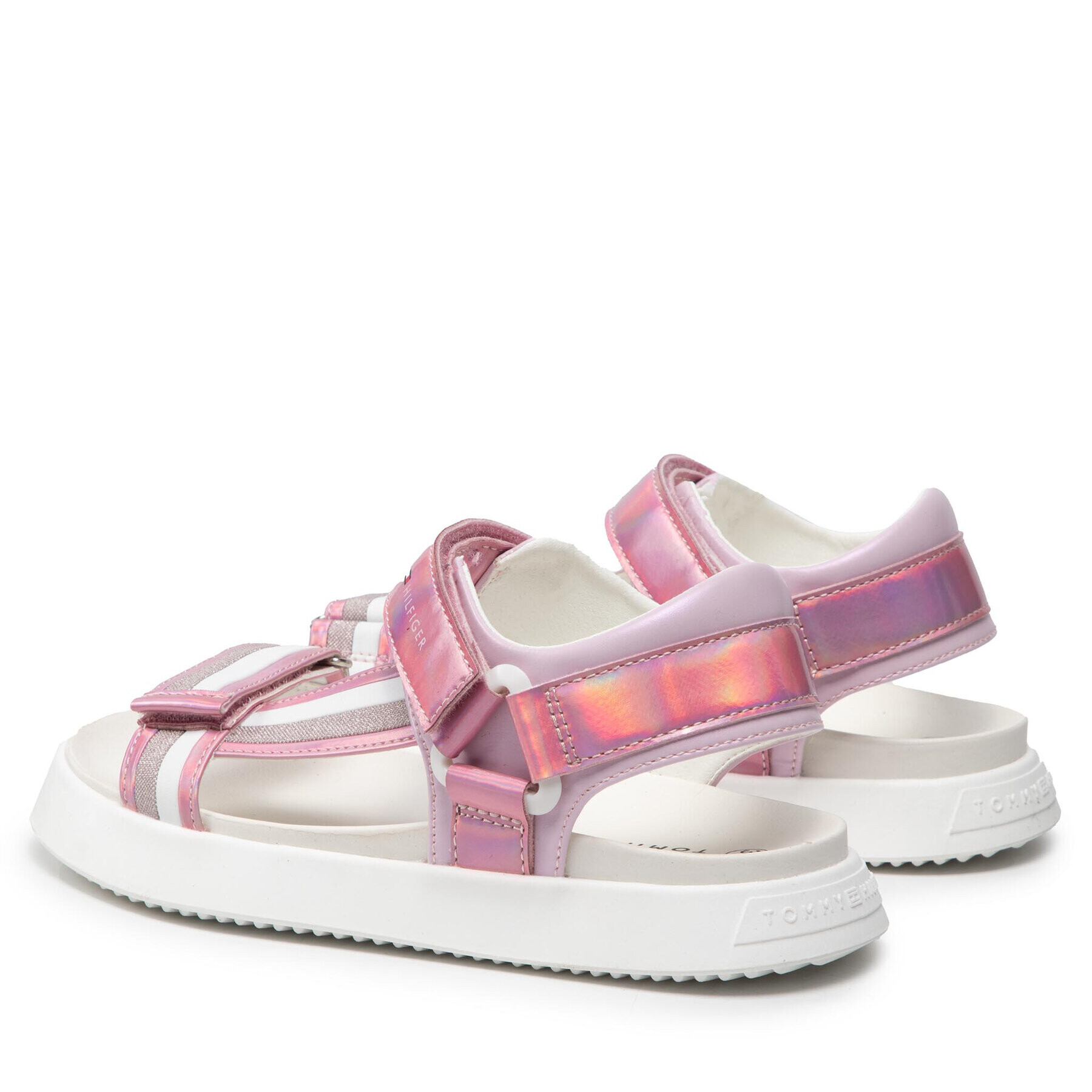 Tommy Hilfiger Sandale Velcro Sandal T3A2-32180-1382 S Roz - Pled.ro