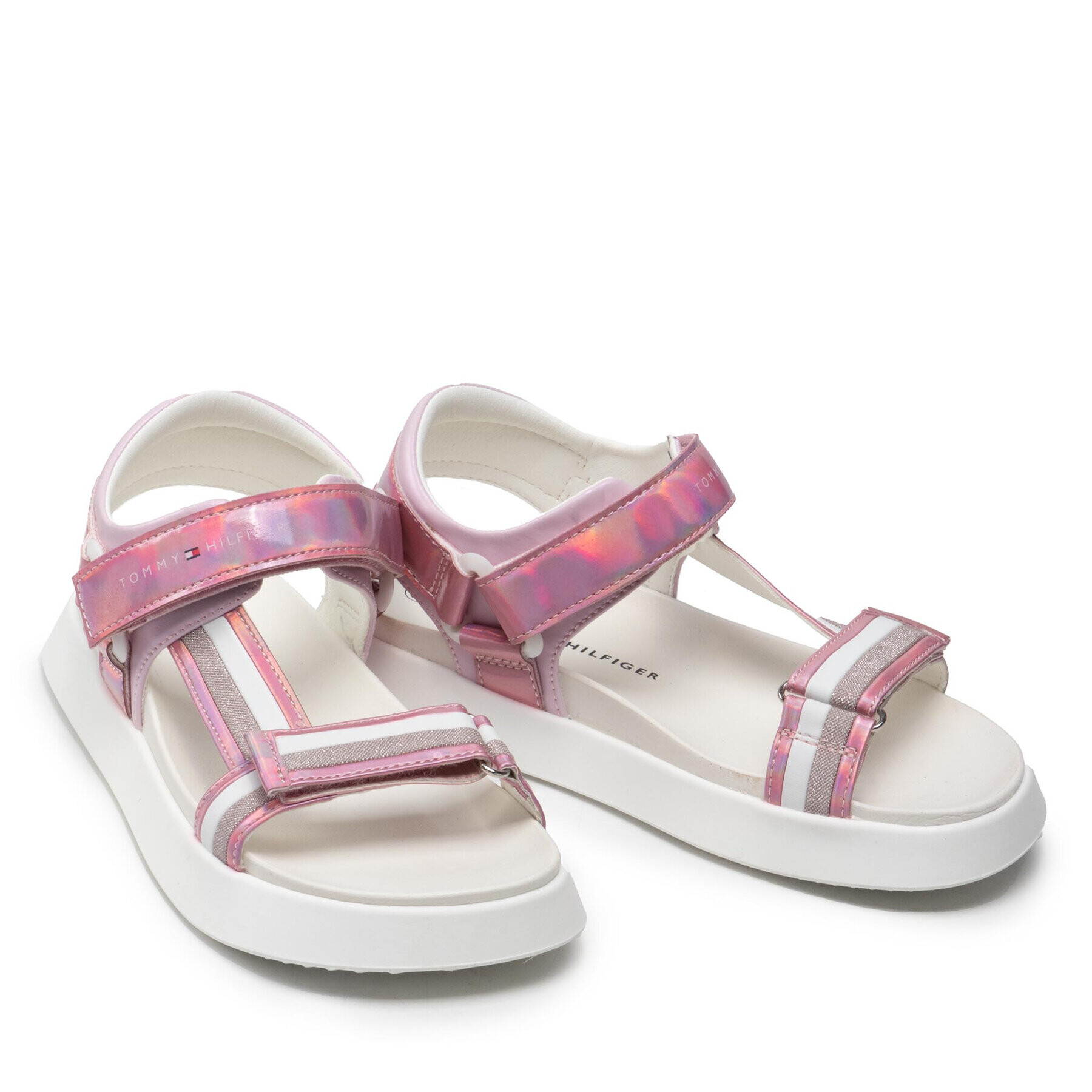 Tommy Hilfiger Sandale Velcro Sandal T3A2-32180-1382 S Roz - Pled.ro