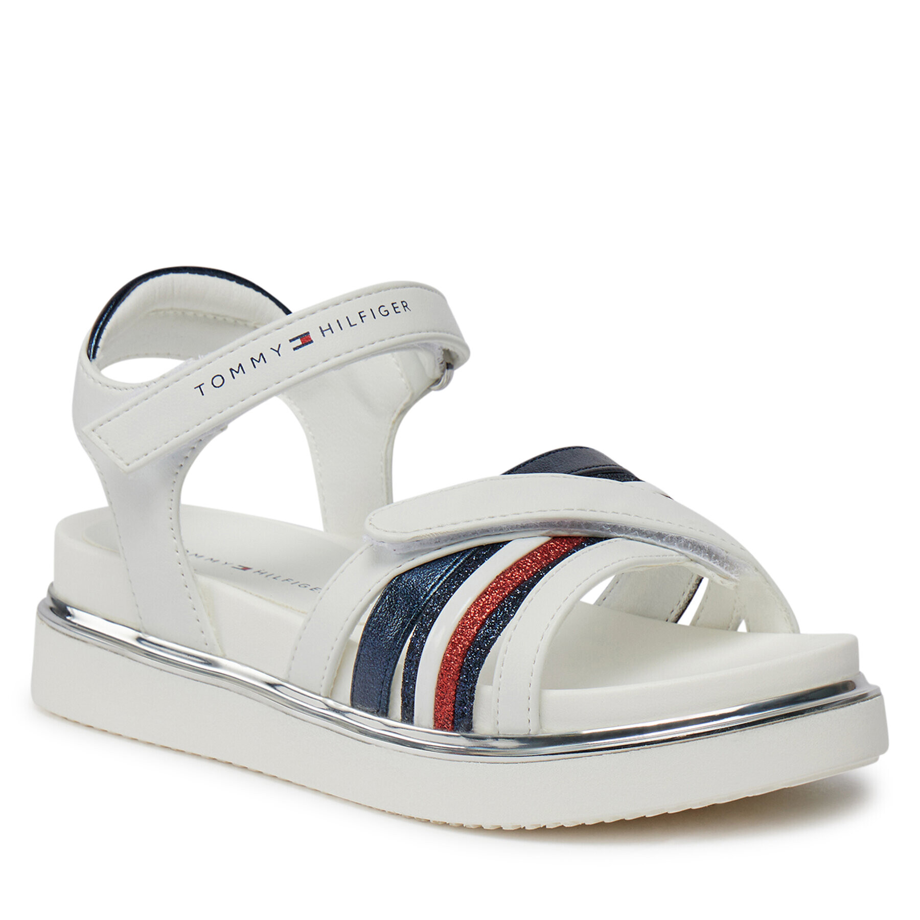 Tommy Hilfiger Sandale Velcro Sandal T3A2-33240-0273 M Alb - Pled.ro