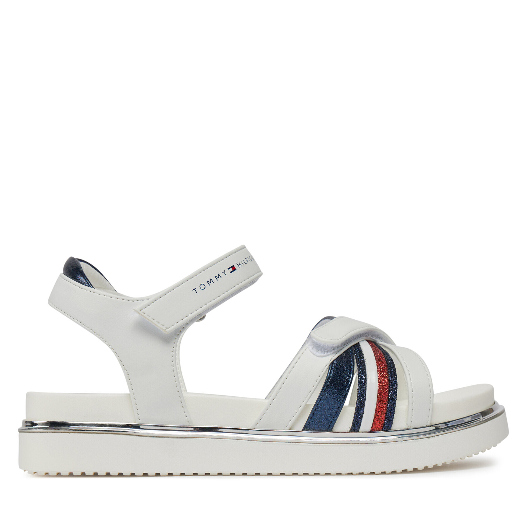 Tommy Hilfiger Sandale Velcro Sandal T3A2-33240-0273 S Alb - Pled.ro