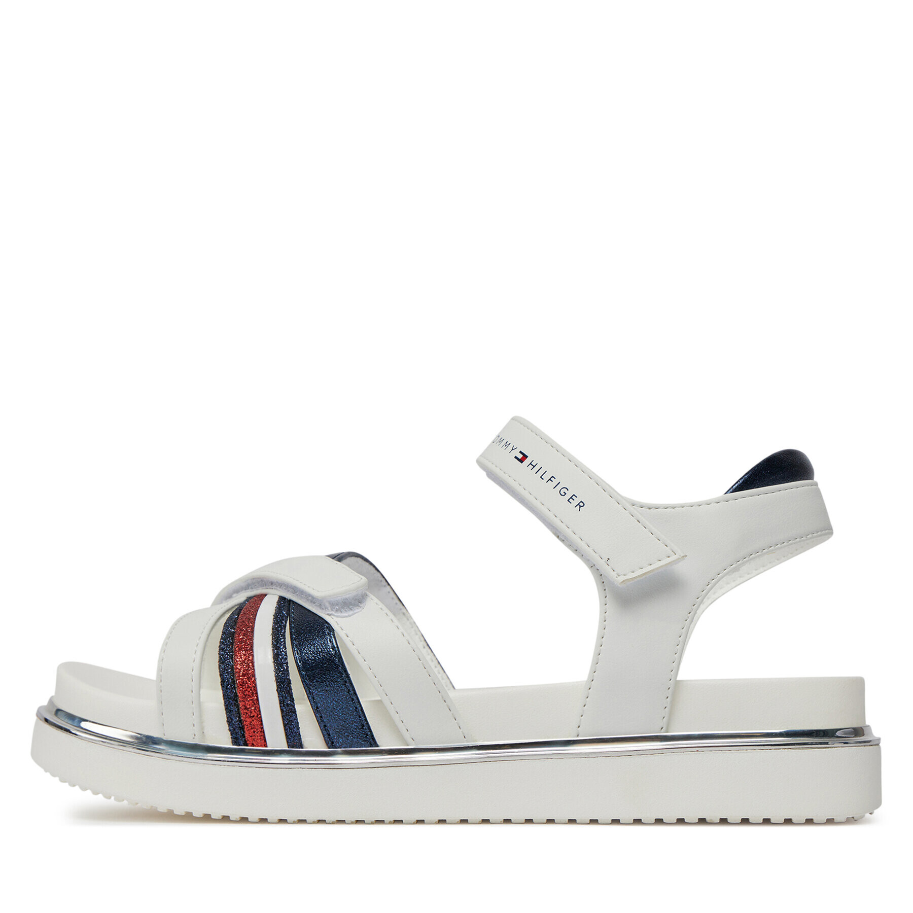 Tommy Hilfiger Sandale Velcro Sandal T3A2-33240-0273 S Alb - Pled.ro