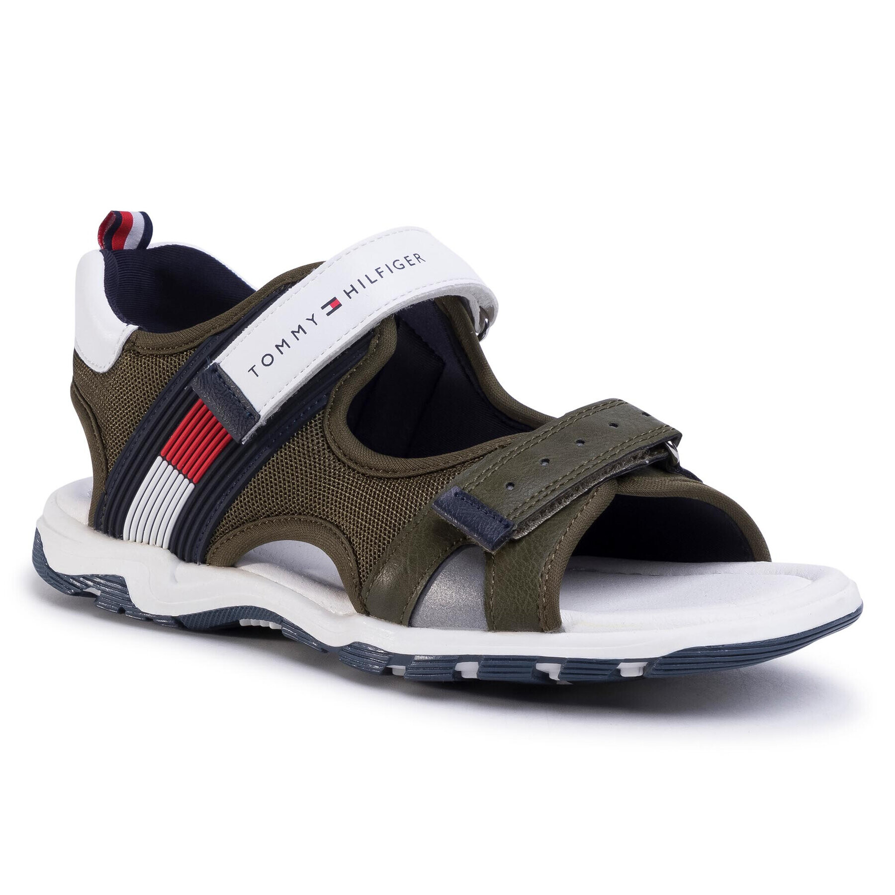 Tommy Hilfiger Sandale Velcro Sandal T3B2-30740-0937 S Verde - Pled.ro