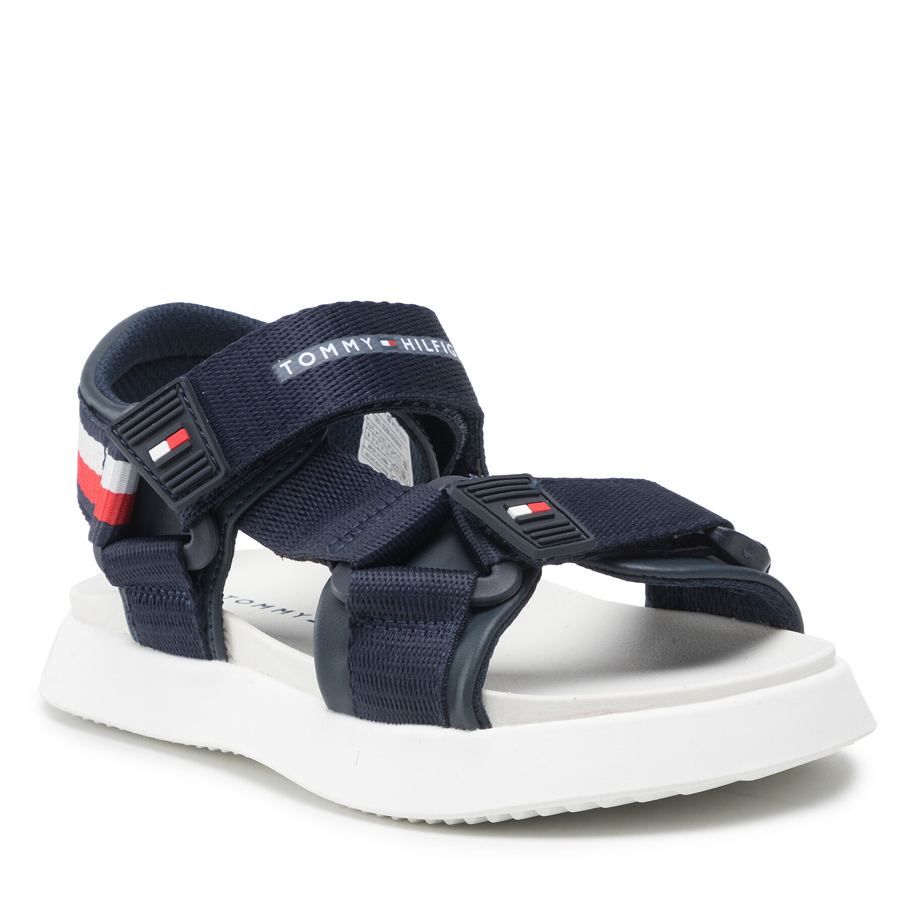 Tommy Hilfiger Sandale Velcro Sandal T3B2-32256-0208 M Bleumarin - Pled.ro