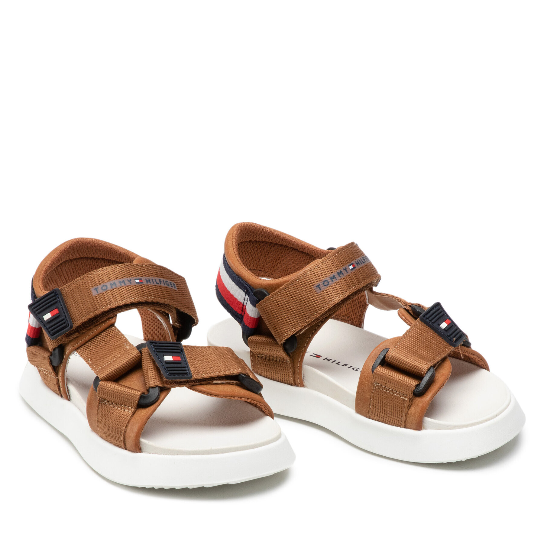 Tommy Hilfiger Sandale Velcro Sandal T3B2-32256-0208 M Maro - Pled.ro