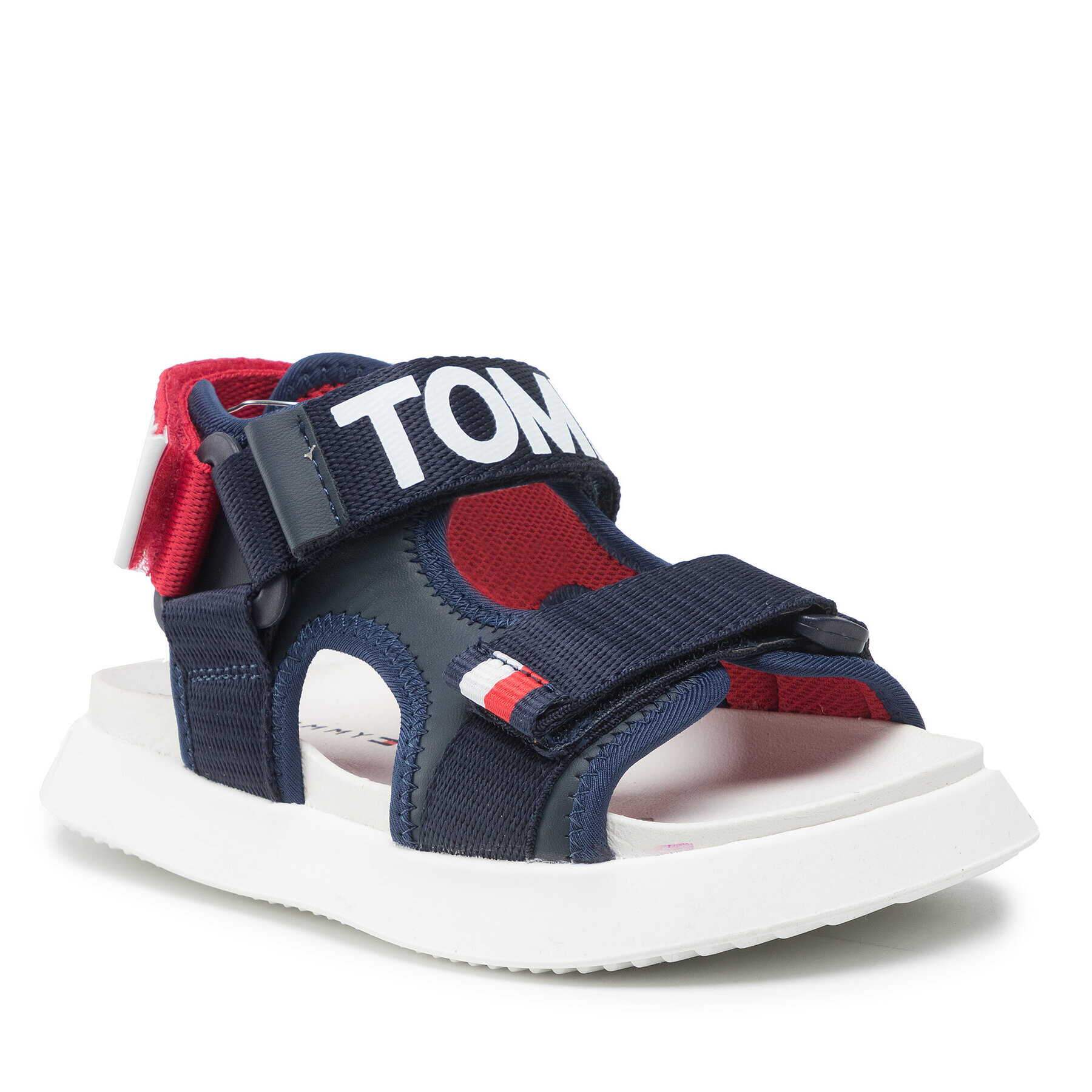 Tommy Hilfiger Sandale Velcro Sandal T3B2-32257-0208 M Bleumarin - Pled.ro