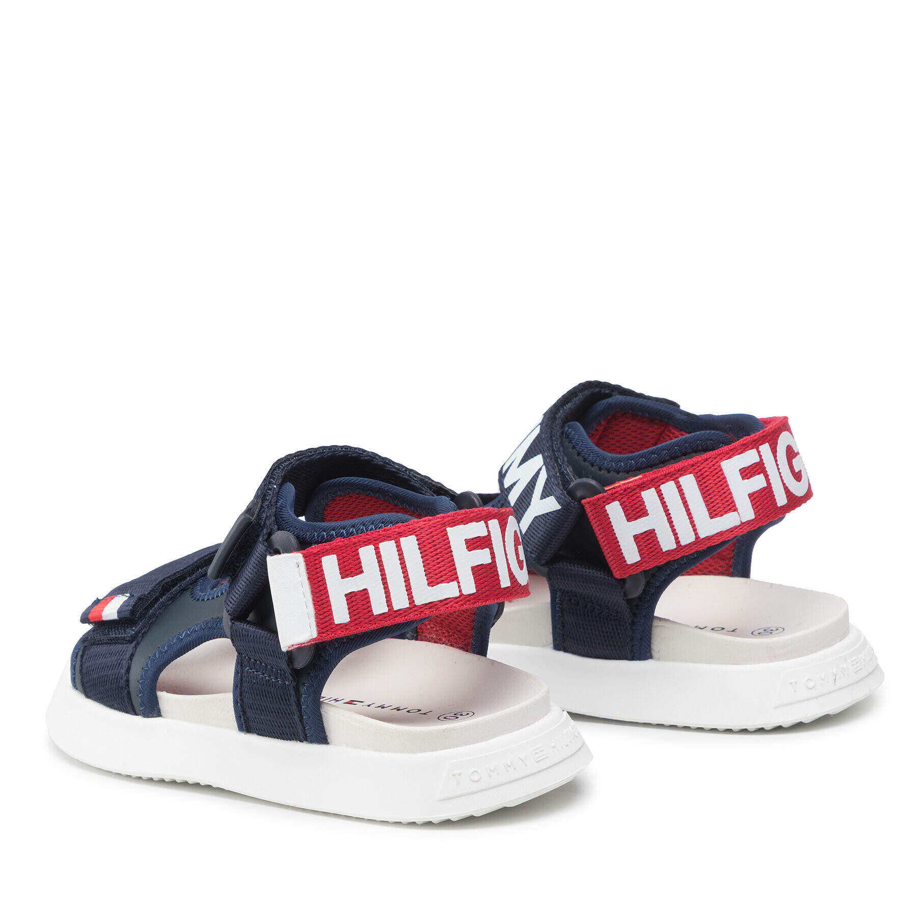 Tommy Hilfiger Sandale Velcro Sandal T3B2-32257-0208 M Bleumarin - Pled.ro