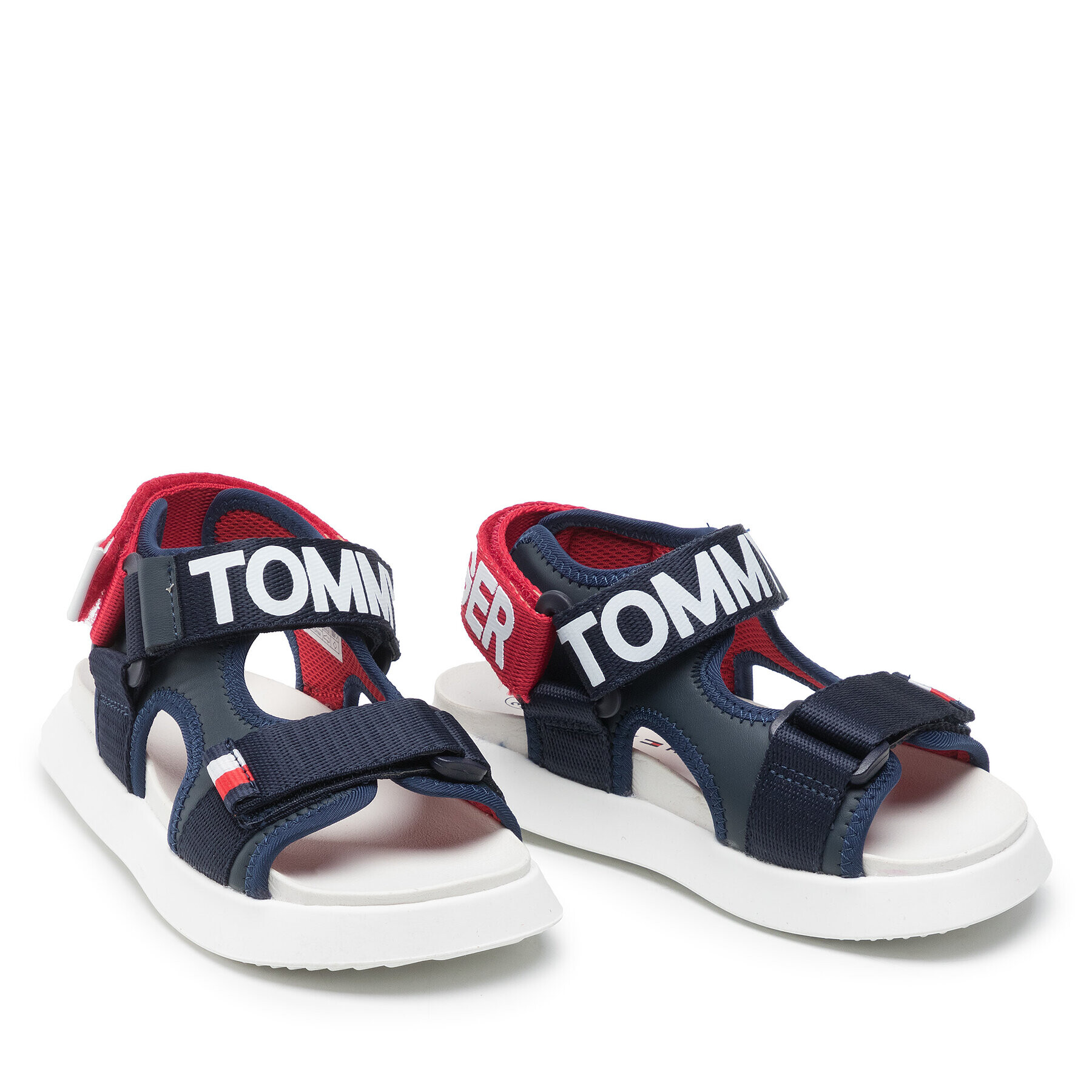 Tommy Hilfiger Sandale Velcro Sandal T3B2-32257-0208 M Bleumarin - Pled.ro