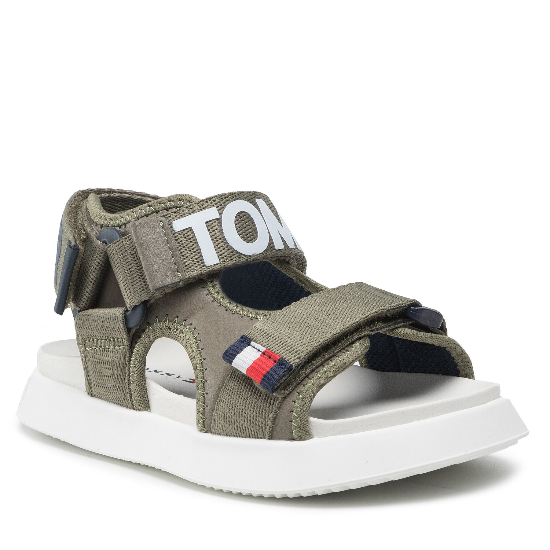 Tommy Hilfiger Sandale Velcro Sandal T3B2-32257-0208 M Verde - Pled.ro