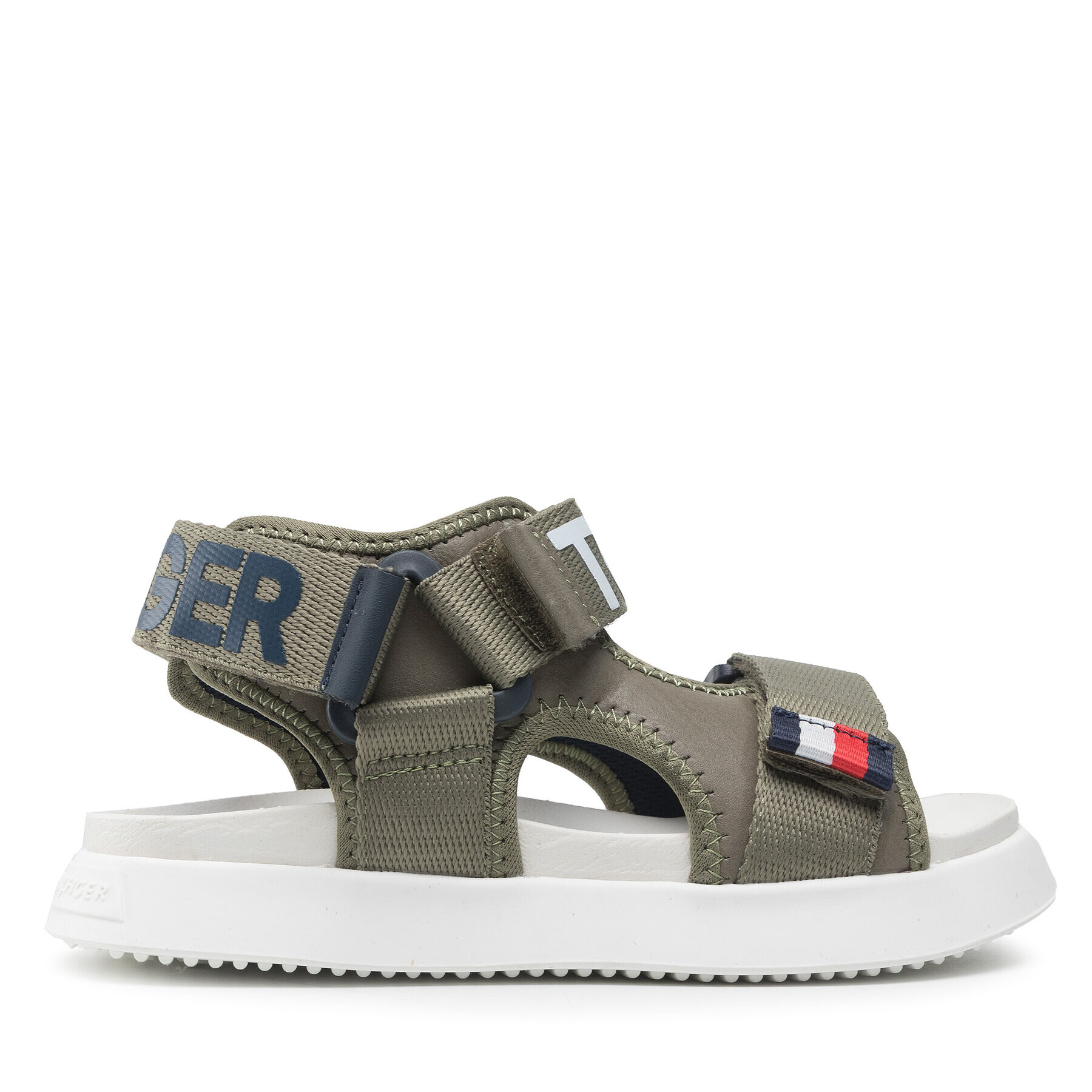 Tommy Hilfiger Sandale Velcro Sandal T3B2-32257-0208 M Verde - Pled.ro