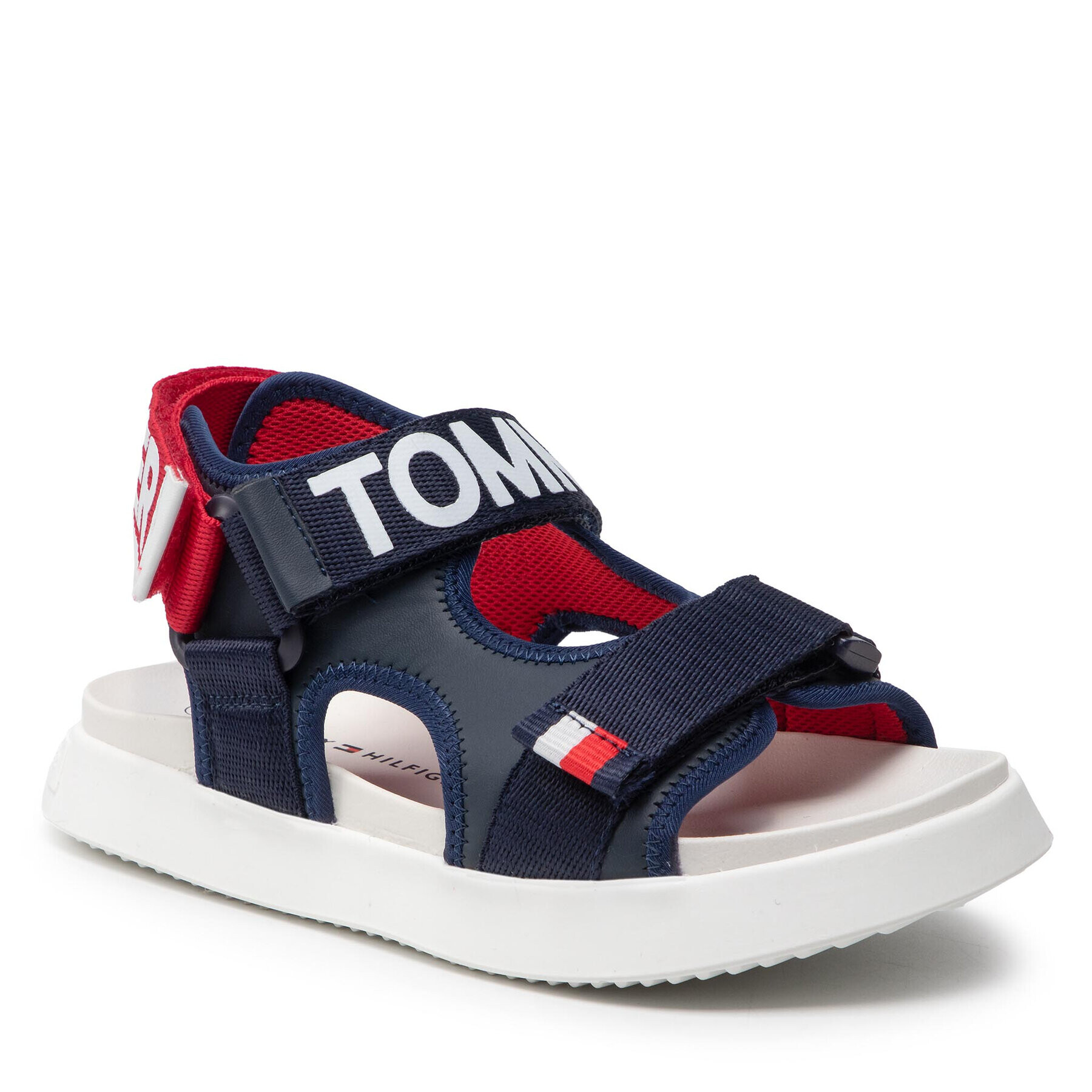 Tommy Hilfiger Sandale Velcro Sandal T3B2-32257-0208 S Bleumarin - Pled.ro