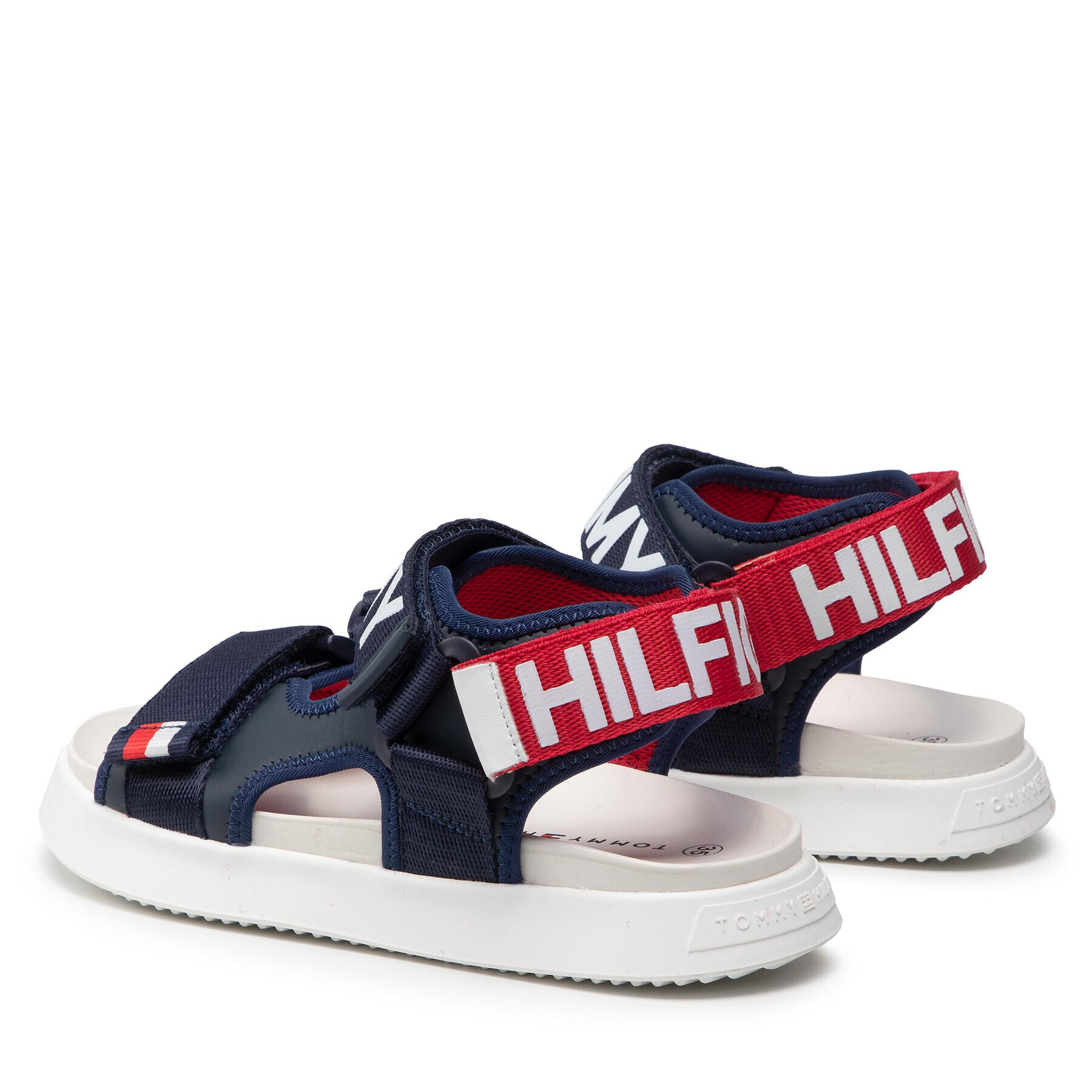 Tommy Hilfiger Sandale Velcro Sandal T3B2-32257-0208 S Bleumarin - Pled.ro